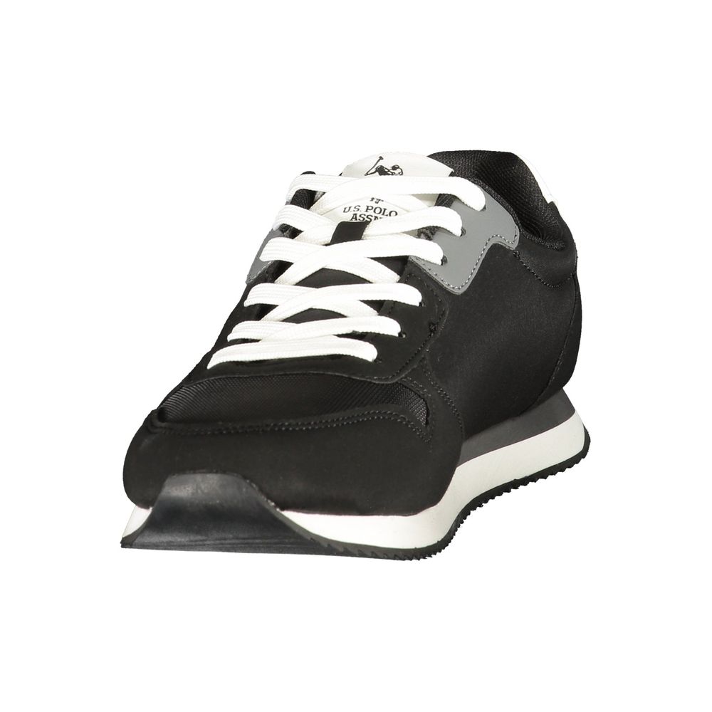 U.S. POLO ASSN. Black Polyurethane Men's Men's Sneaker