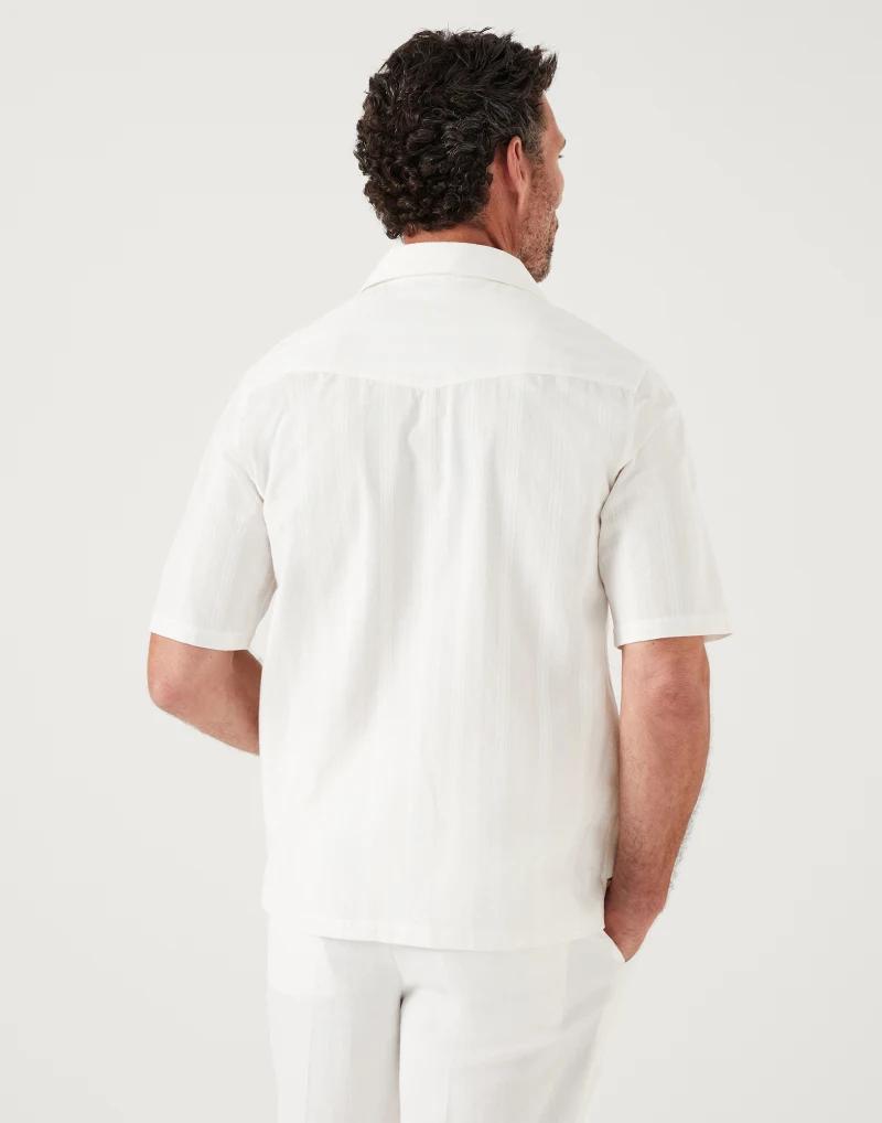 Brunello Cucinelli White Cotton Shortsleeve Men's Shirt