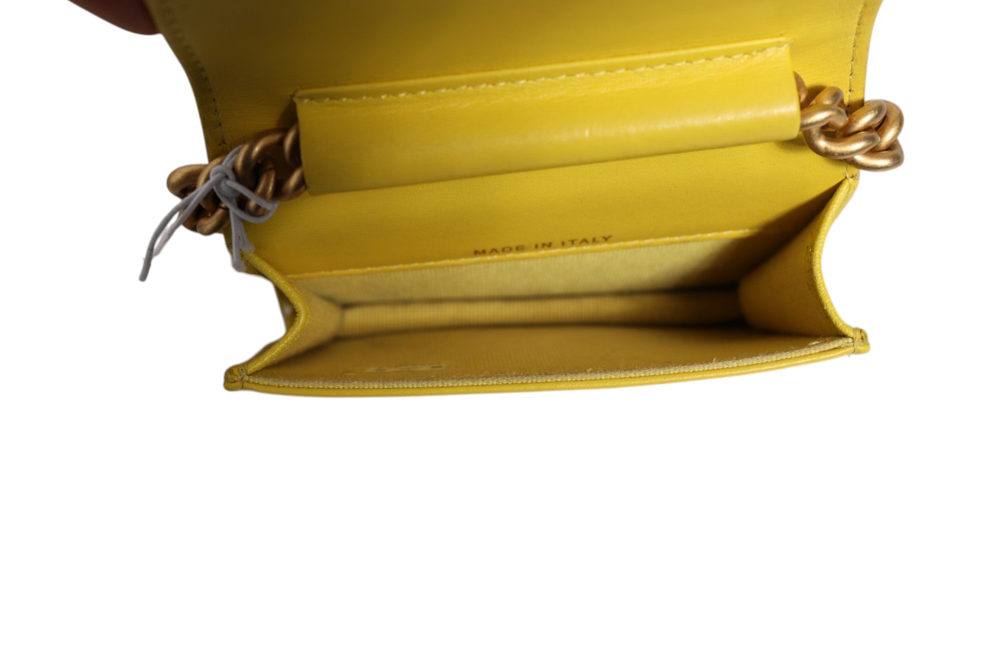 Chanel Crossbody Yellow Leather Women's Bag (Pre-Owned)