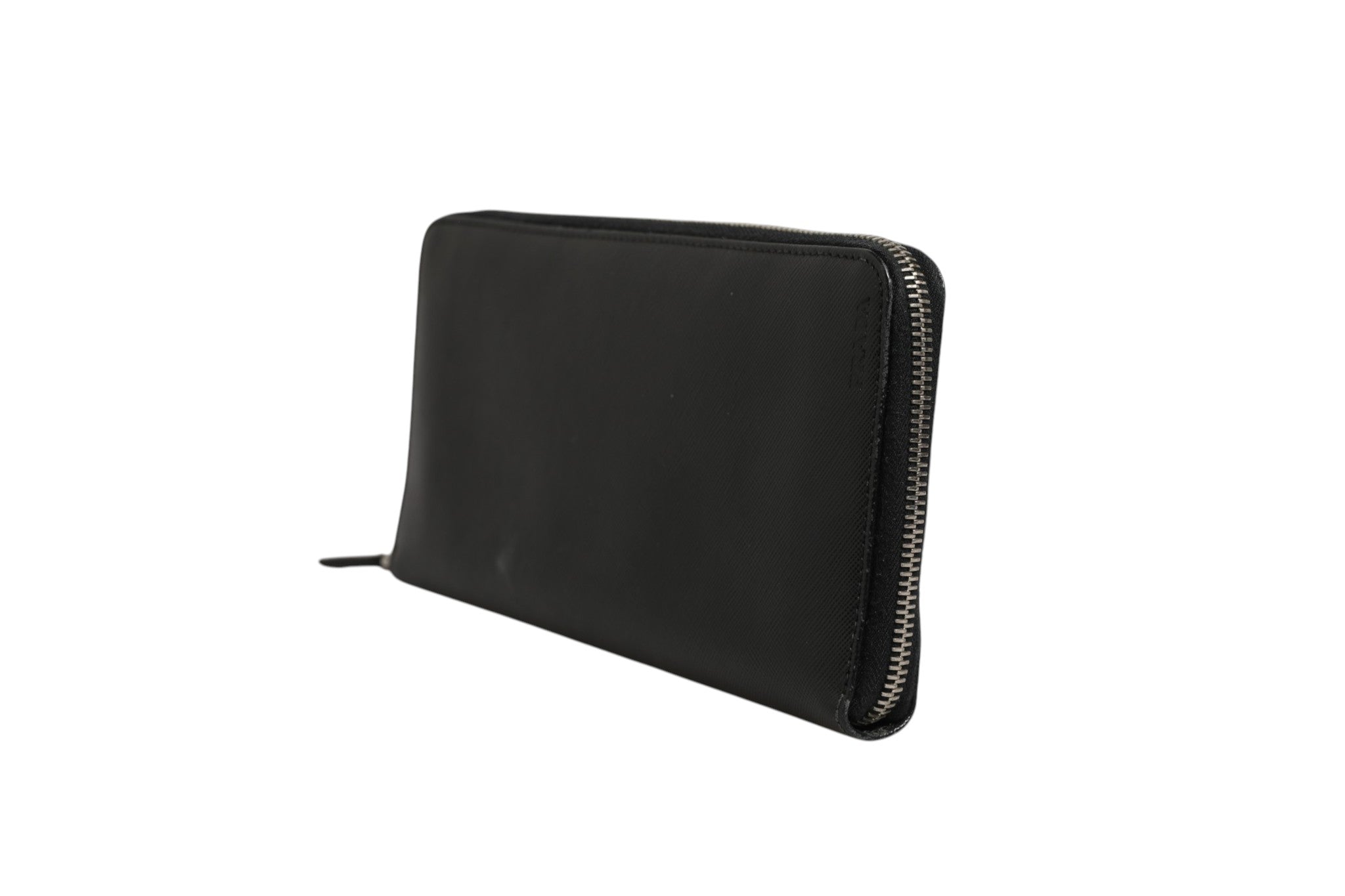 Prada Baltico Saffiano Leather Zip Travel Women's Wallet (Pre-Owned)