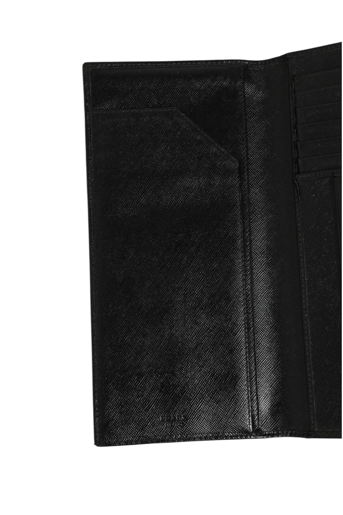 Prada Saffiano Leather Slim Card Holder Men's Wallet (Pre-Owned)