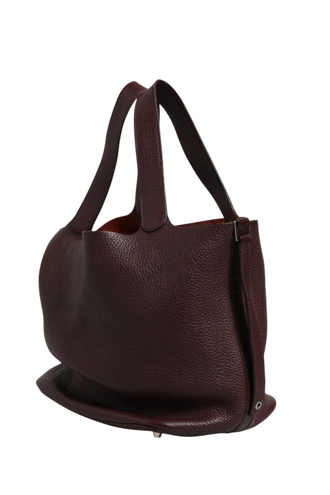 Hermès Picotin Taurillon Clemence Chocolate Women's Handbag (Pre-Owned)