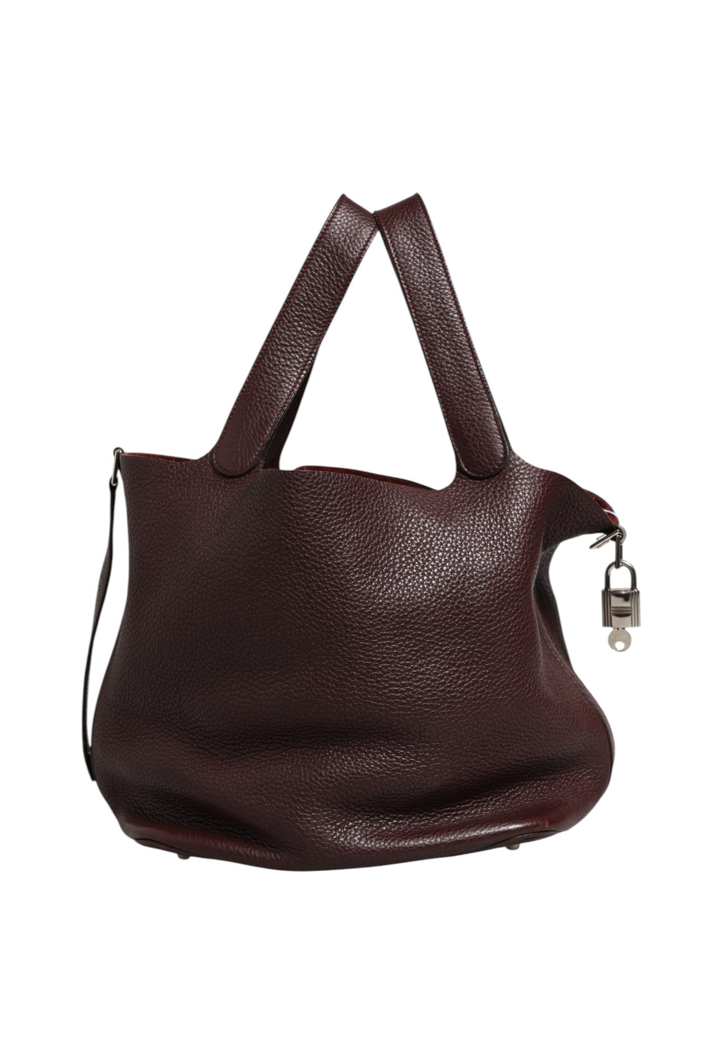 Hermès Picotin Taurillon Clemence Chocolate Women's Handbag (Pre-Owned)