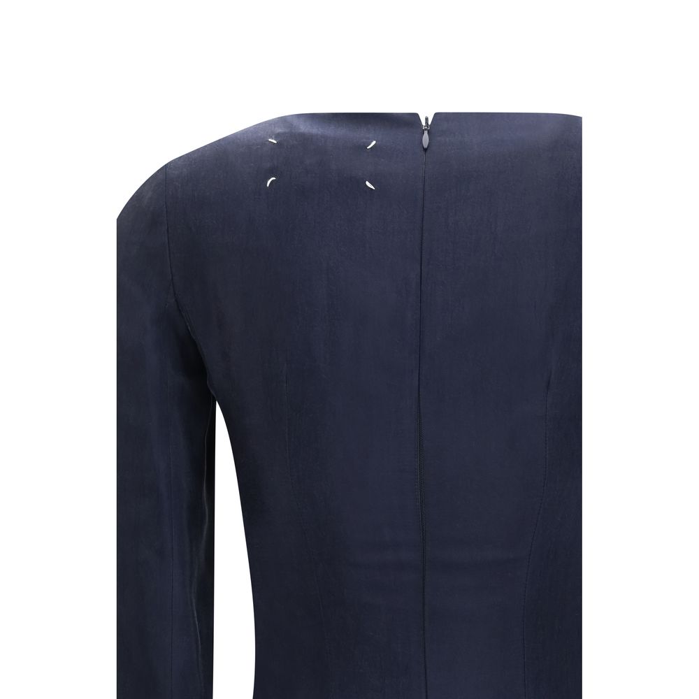 Maison Margiela Blue Copper Casual Women's Dress