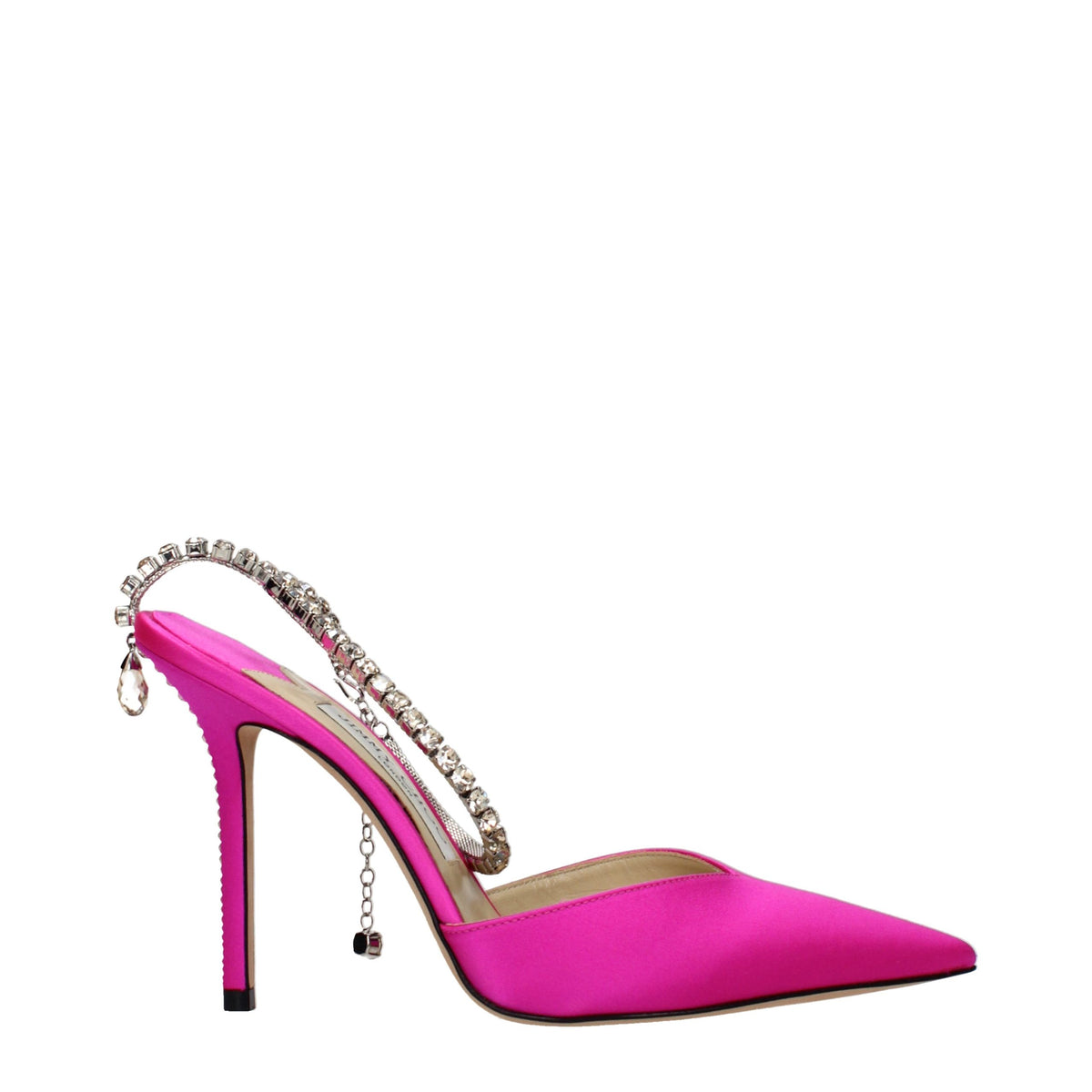 Jimmy Choo Pink Satin Stiletto Heel Women's Sandals
