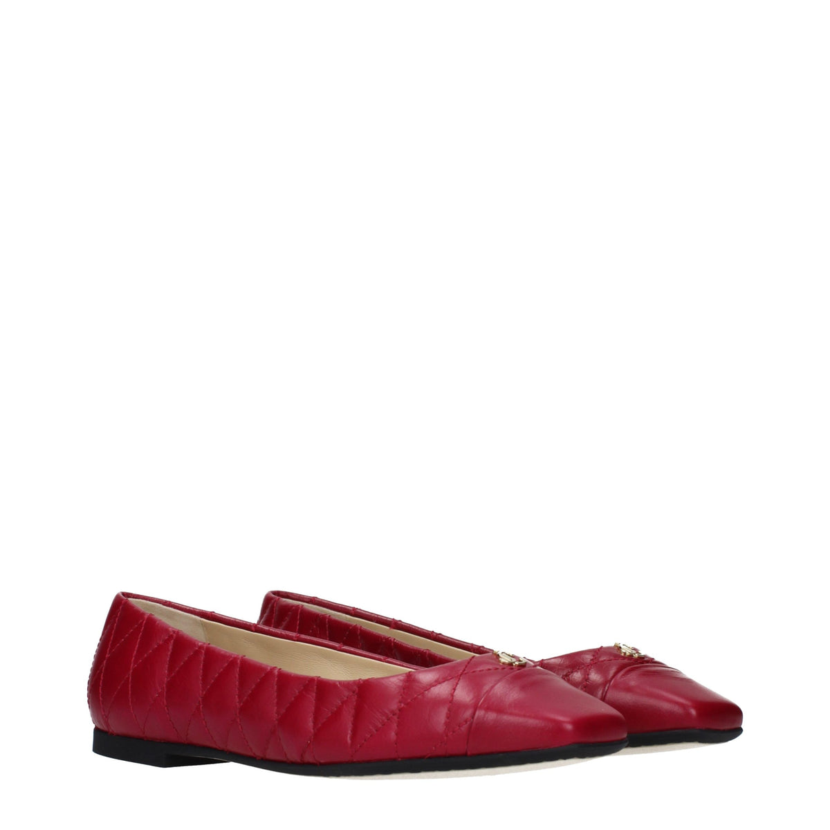 Jimmy Choo Pink Leather Ballet Women's Flats