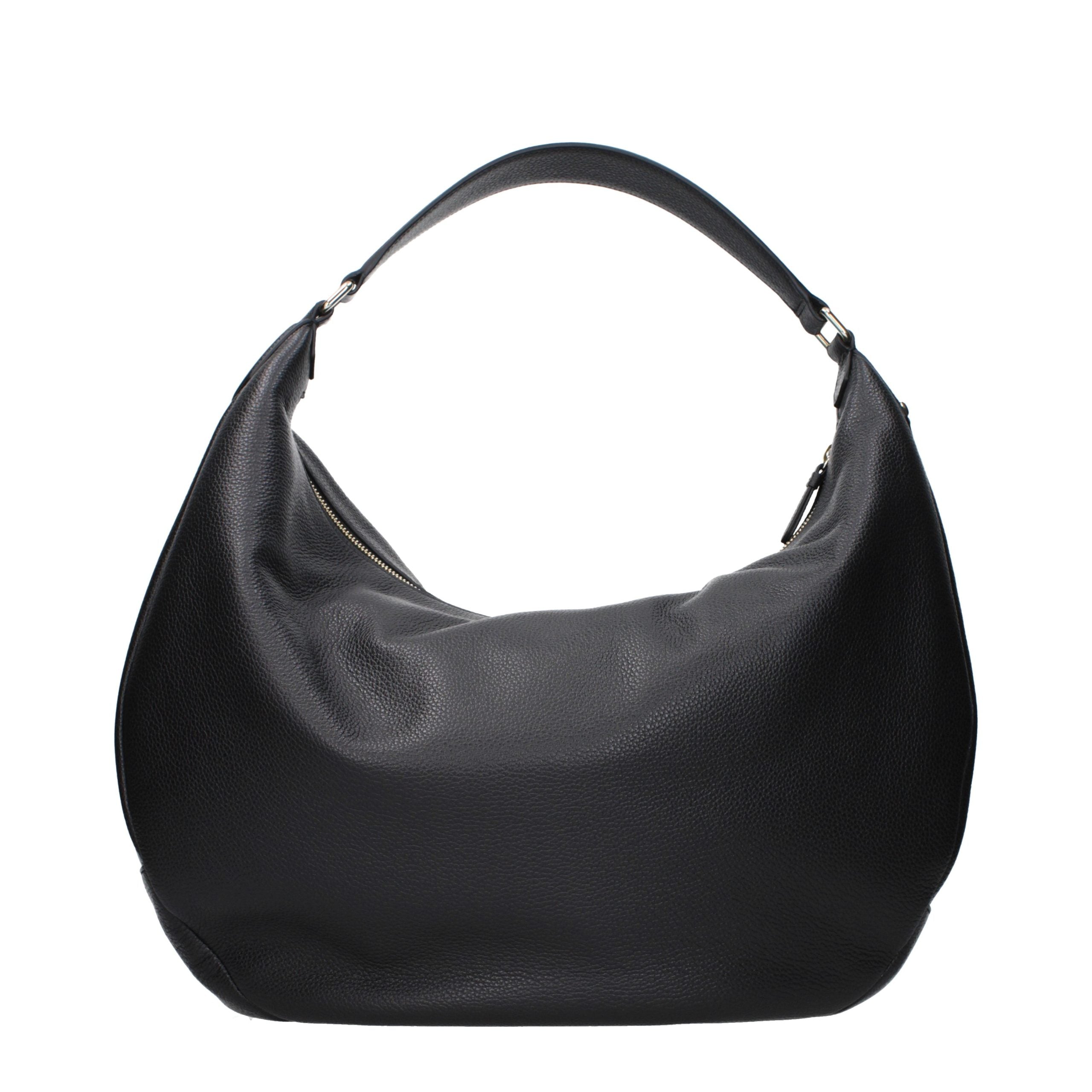 Jimmy Choo Black Leather Shoulder Women's Bag