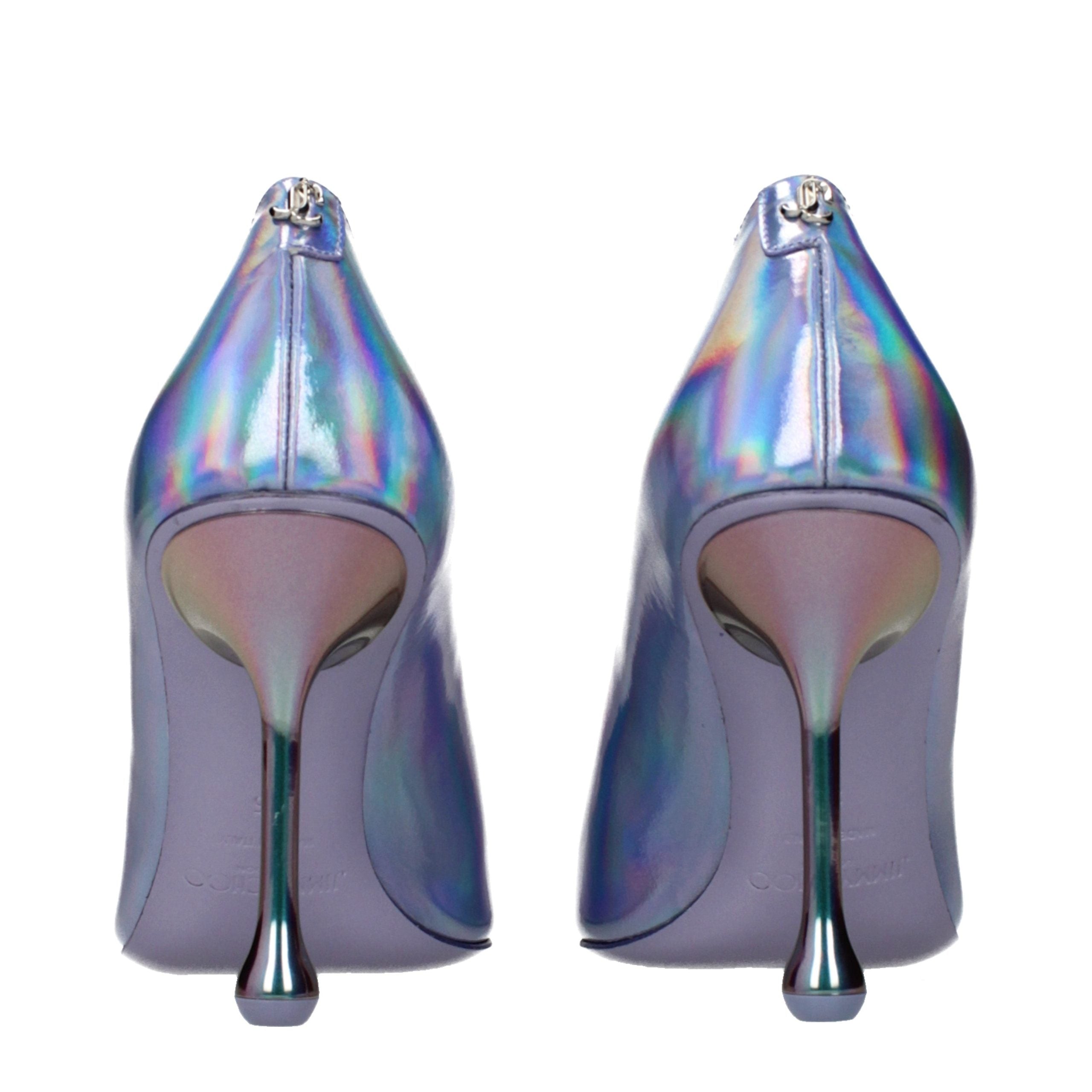 Jimmy Choo Purple Leather High Heel Women's Pumps