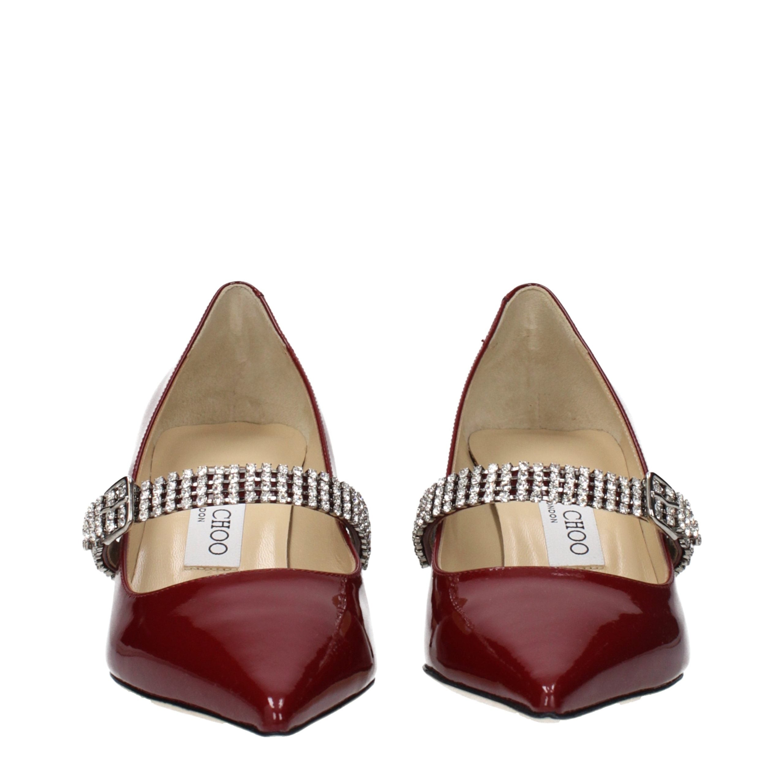 Jimmy Choo Red Leather High Heel Women's Pumps