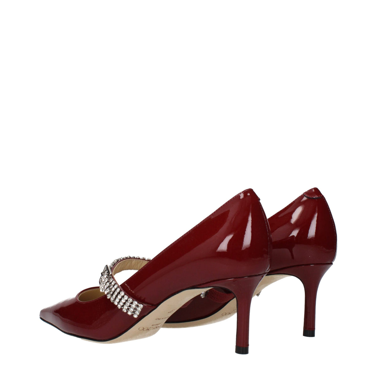 Jimmy Choo Red Leather High Heel Women's Pumps