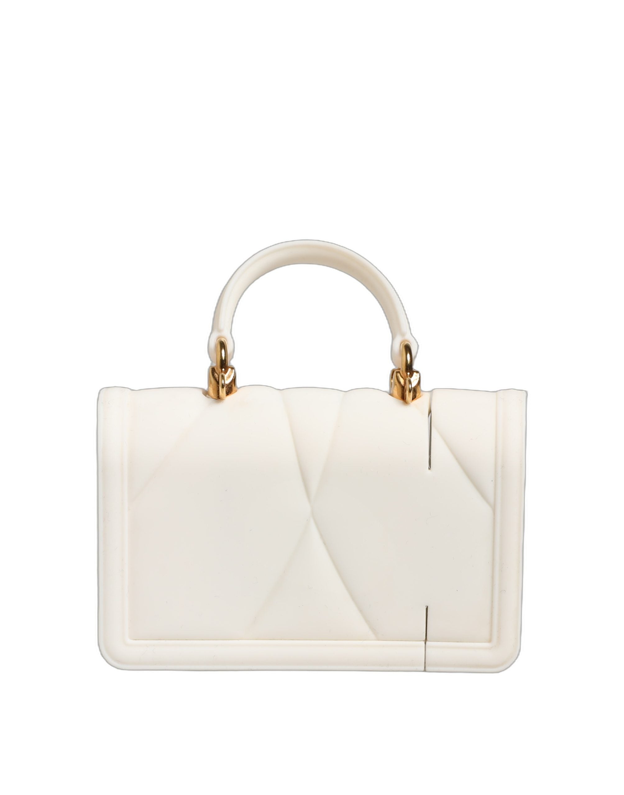 Dolce & Gabbana Case White Silicone Devotion Heart Cover Hand Bag Women's Airpod