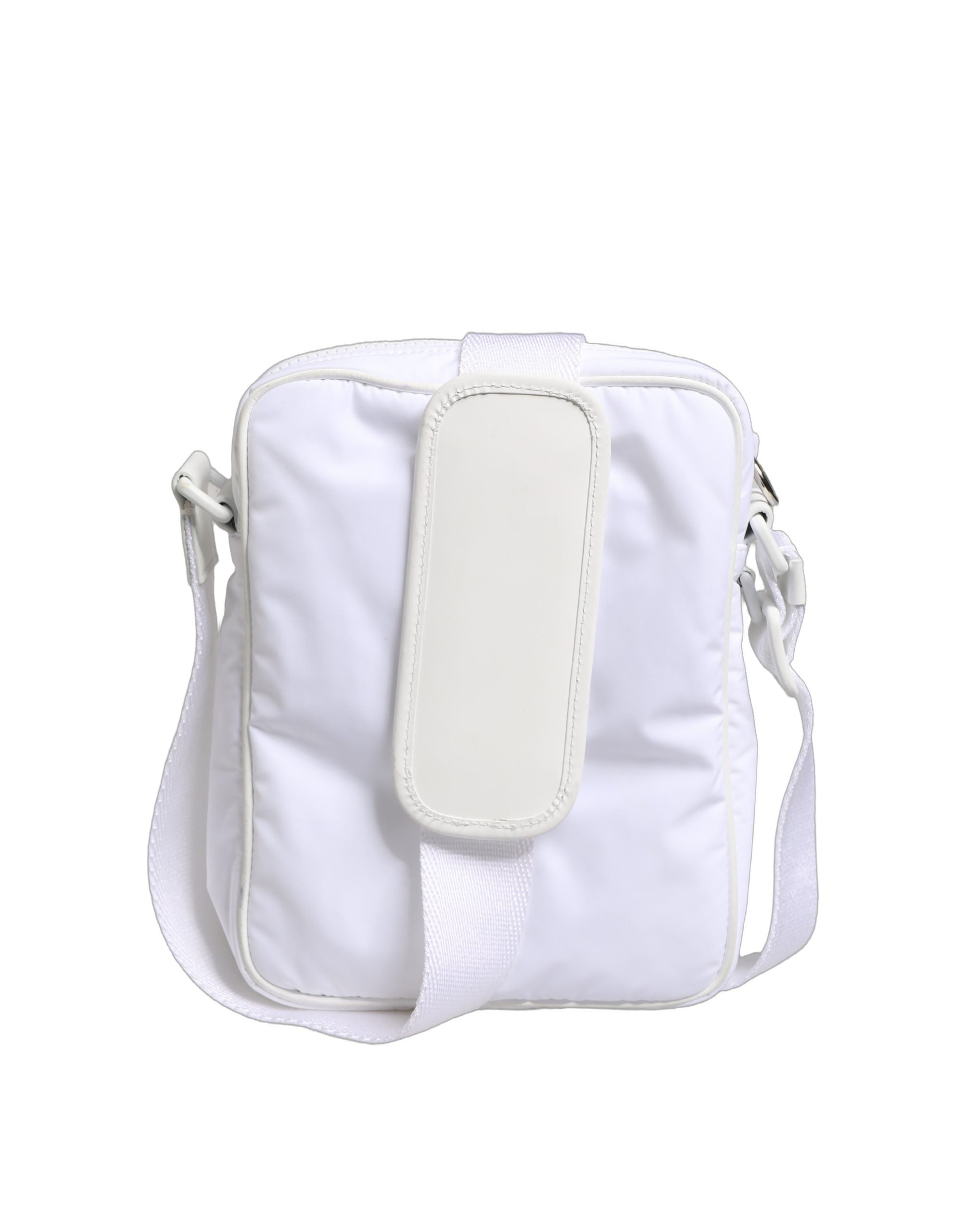 Dolce & Gabbana White Logo Plaque Crossbody Shoulder Borse Men Men's Bag (Pre-Owned)