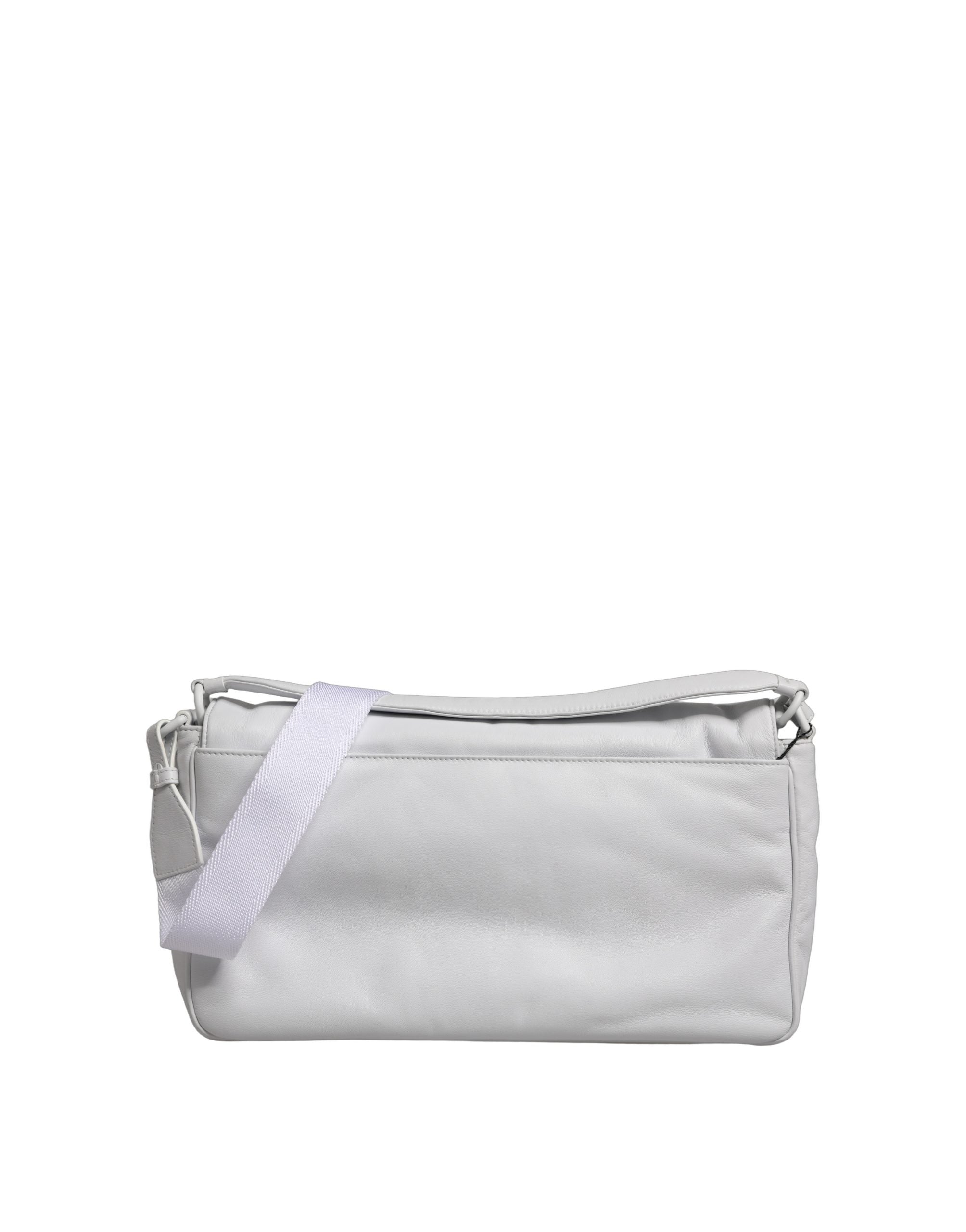 Dolce & Gabbana White Logo Plaque Crossbody Shoulder Borse Women Women's Bag