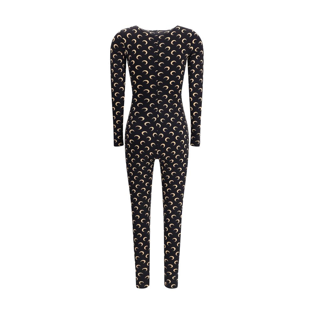 Marine Serre Brown Polyamide Women's Jumpsuit