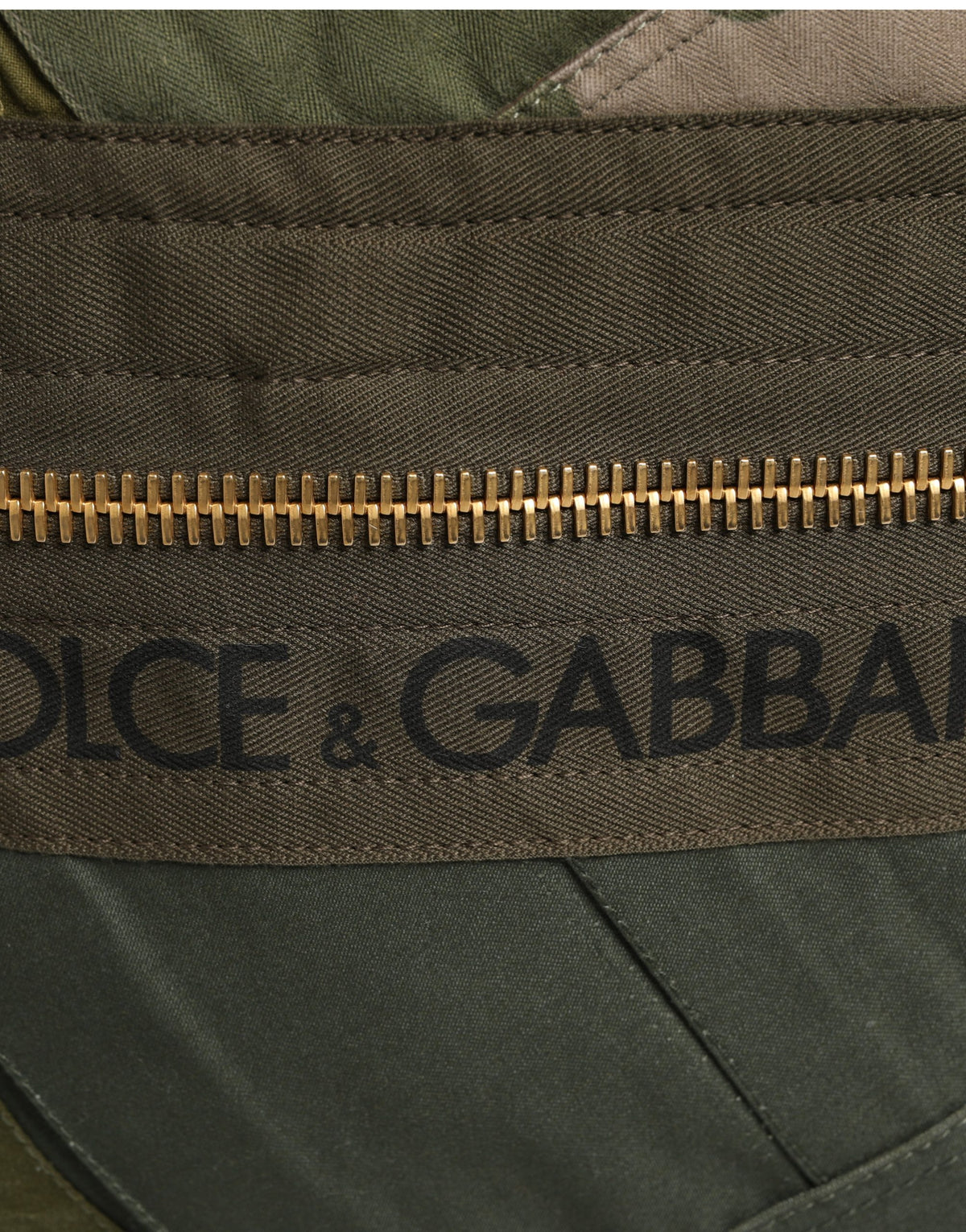 Dolce & Gabbana Military Green Patchwork Rucksack Backpack Borse Men Men's Bag