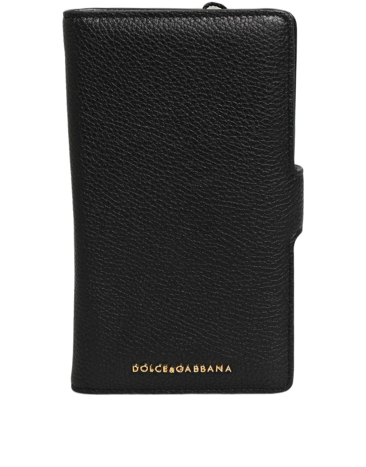 Dolce & Gabbana Case Flip Cover Black Calf Leather iWomen's11 PRO Women's Phone