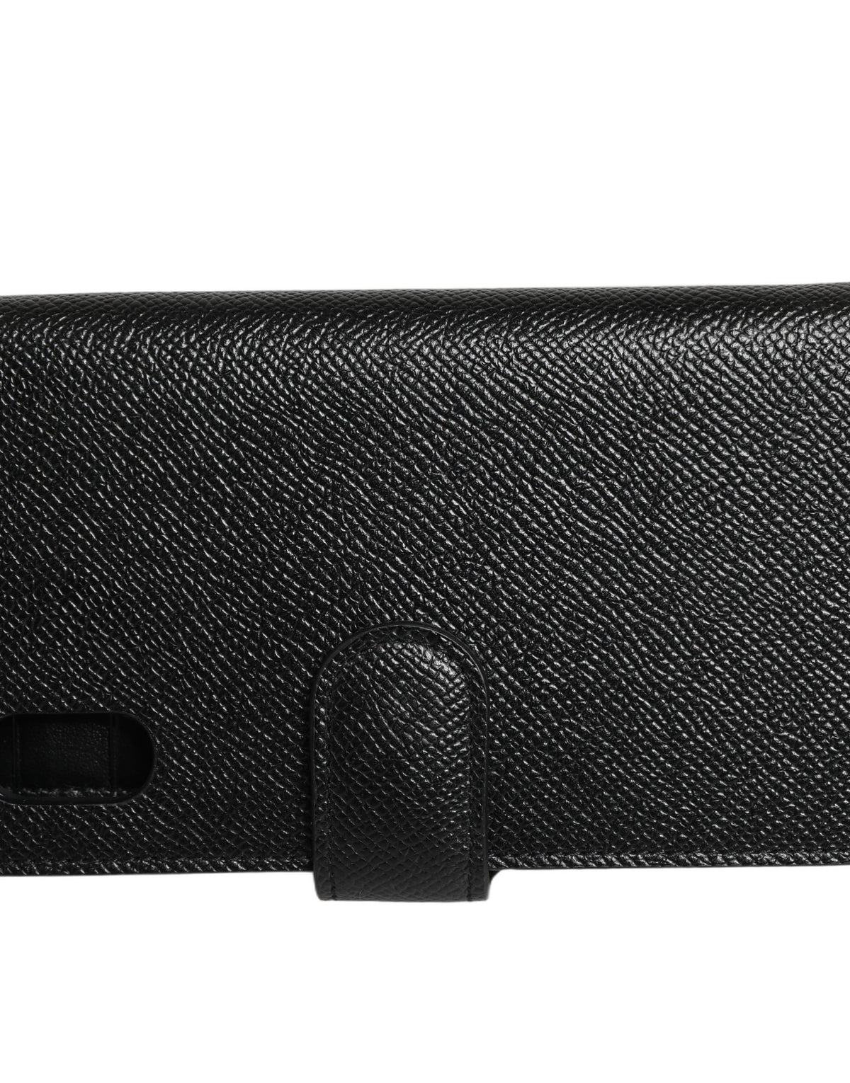 Dolce & Gabbana Case Flip Cover Black Calf Leather iWomen's X - XS Women's Phone