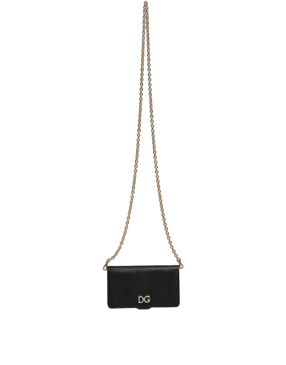 Dolce & Gabbana Case Flip Cover Black Calf Leather iWomen's X - XS Women's Phone