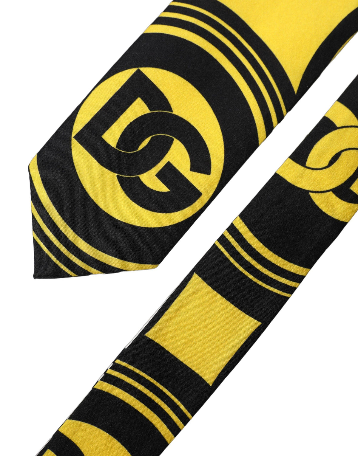 Dolce & Gabbana Multicolor Monogram Print Silk Adjustable Men NeckMen's Men's Tie