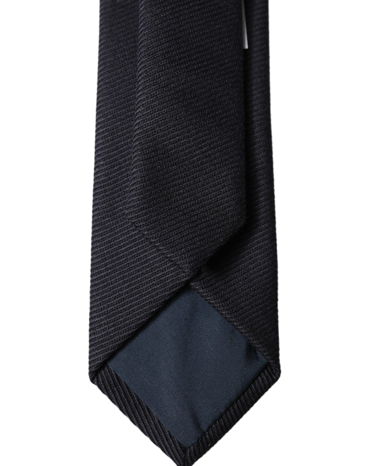 Dolce & Gabbana Dark Blue Solid 100% Silk Adjustable Men Men'sd NeckMen's Men's Tie