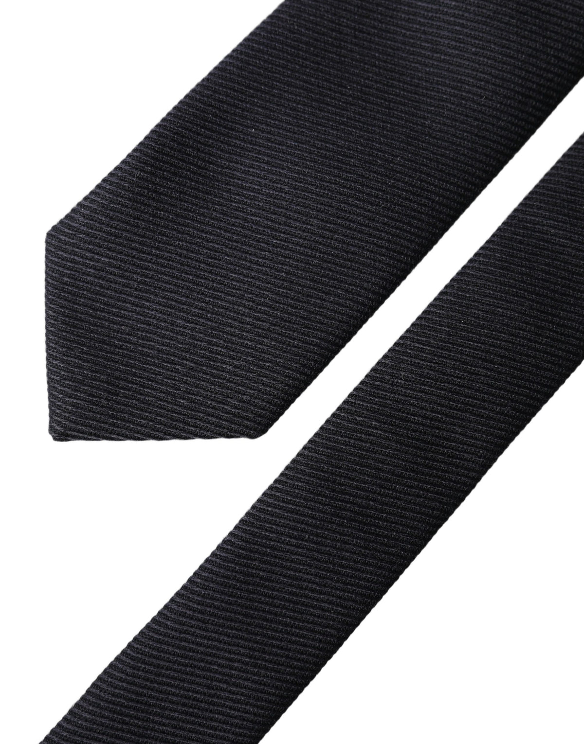 Dolce & Gabbana Dark Blue Solid 100% Silk Adjustable Men Men'sd NeckMen's Men's Tie