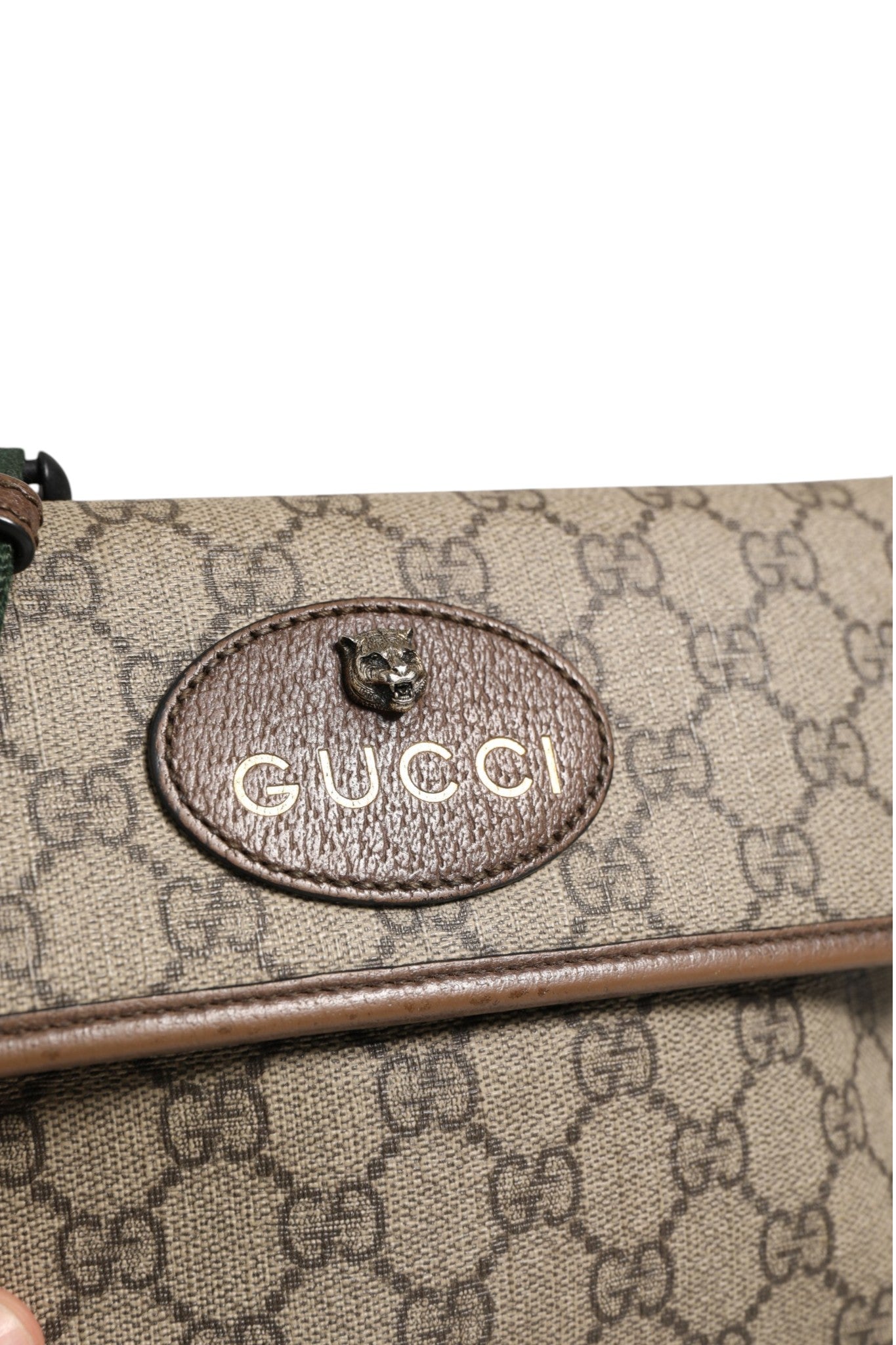 Gucci Supreme Neo Vintage Web Belt Crossbody Women's Bag (Pre-Owned)
