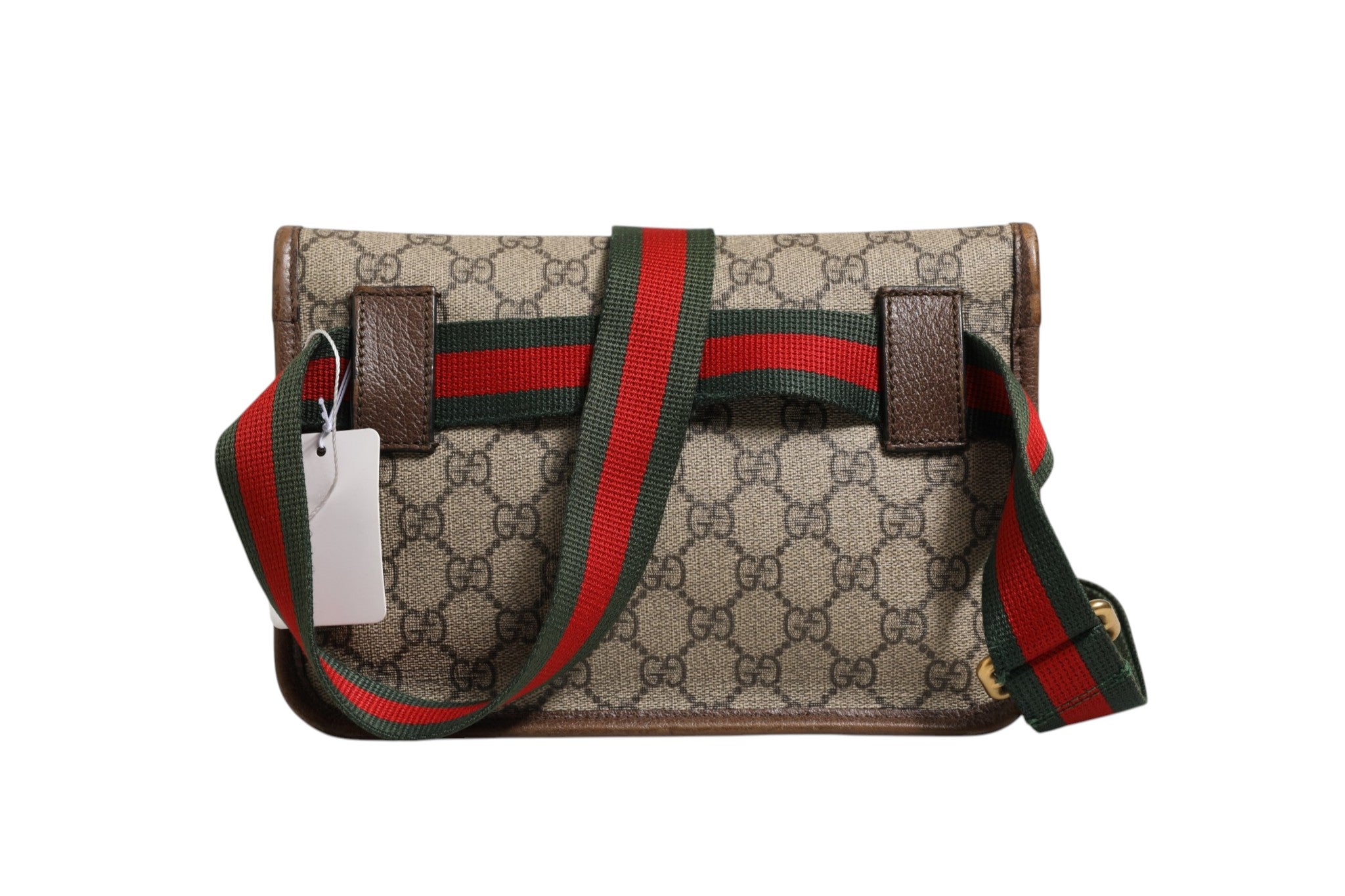 Gucci Supreme Neo Vintage Web Belt Crossbody Women's Bag (Pre-Owned)