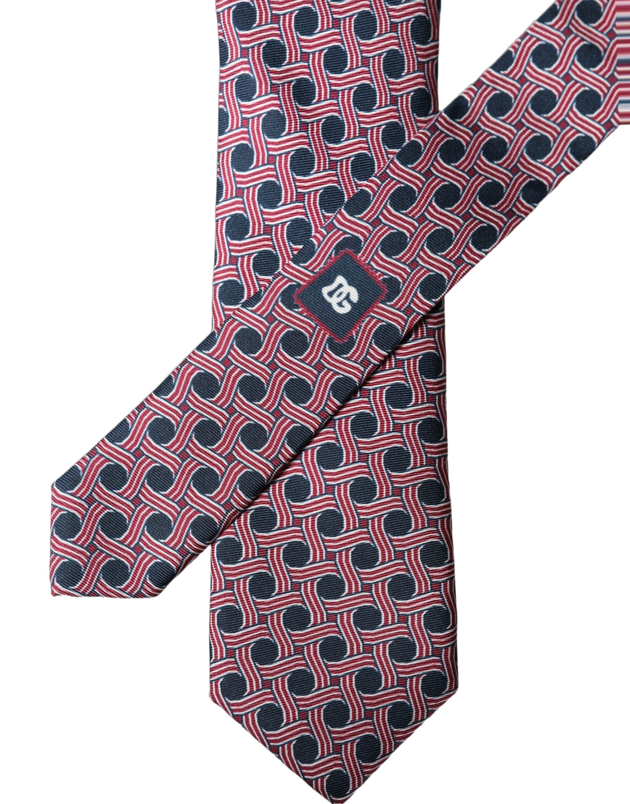 Dolce & Gabbana Multicolor Patterned Silk Adjustable Men Men'sd NeckMen's Men's Tie