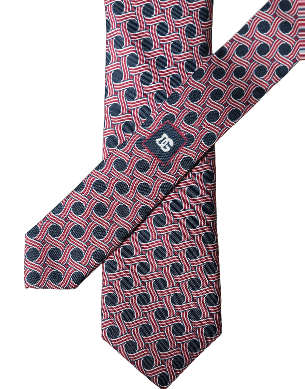 Dolce & Gabbana Multicolor Patterned Silk Adjustable Men Men'sd NeckMen's Men's Tie