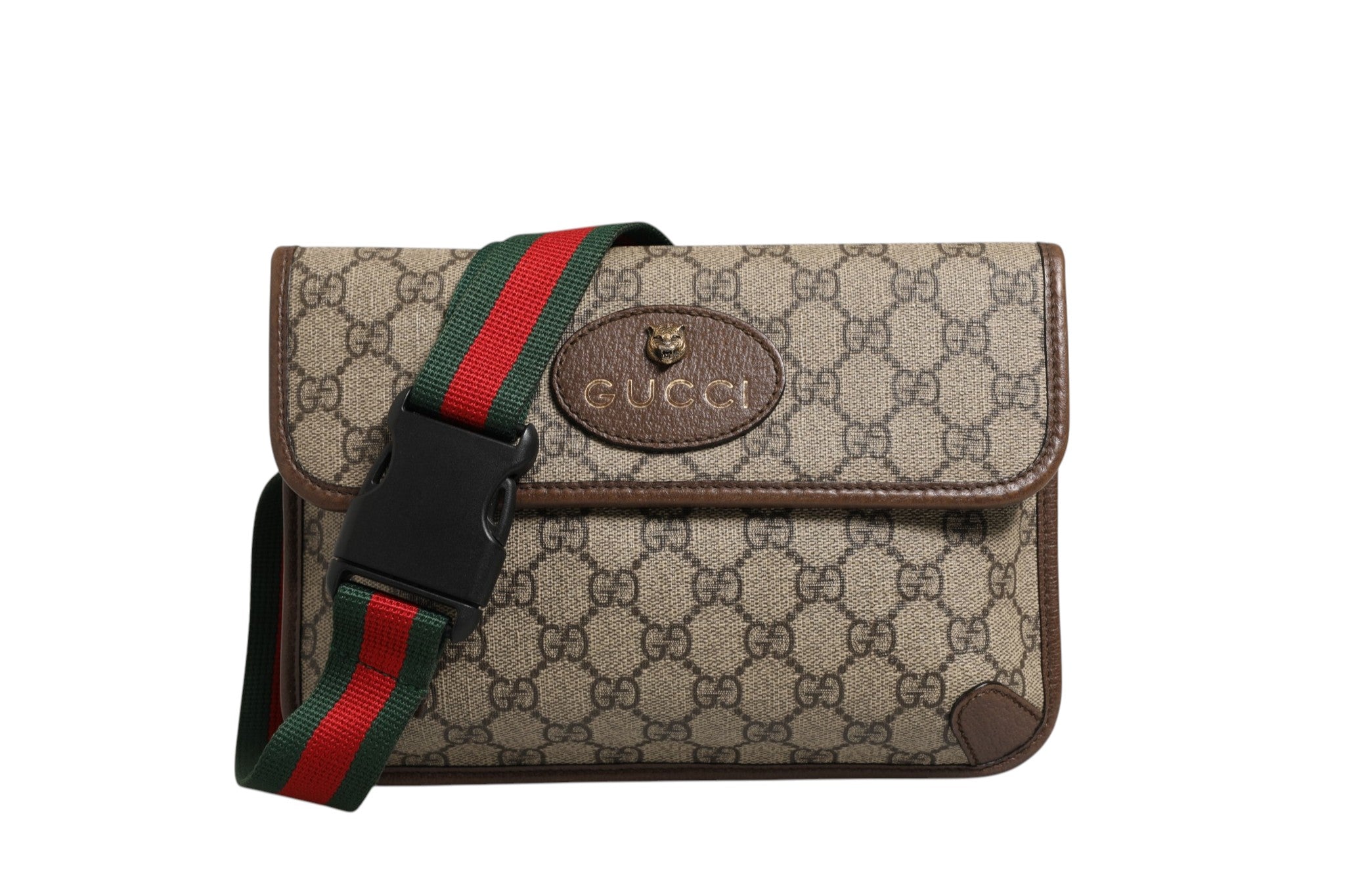 Gucci Supreme Canvas Belt Women's Bag (Pre-Owned)