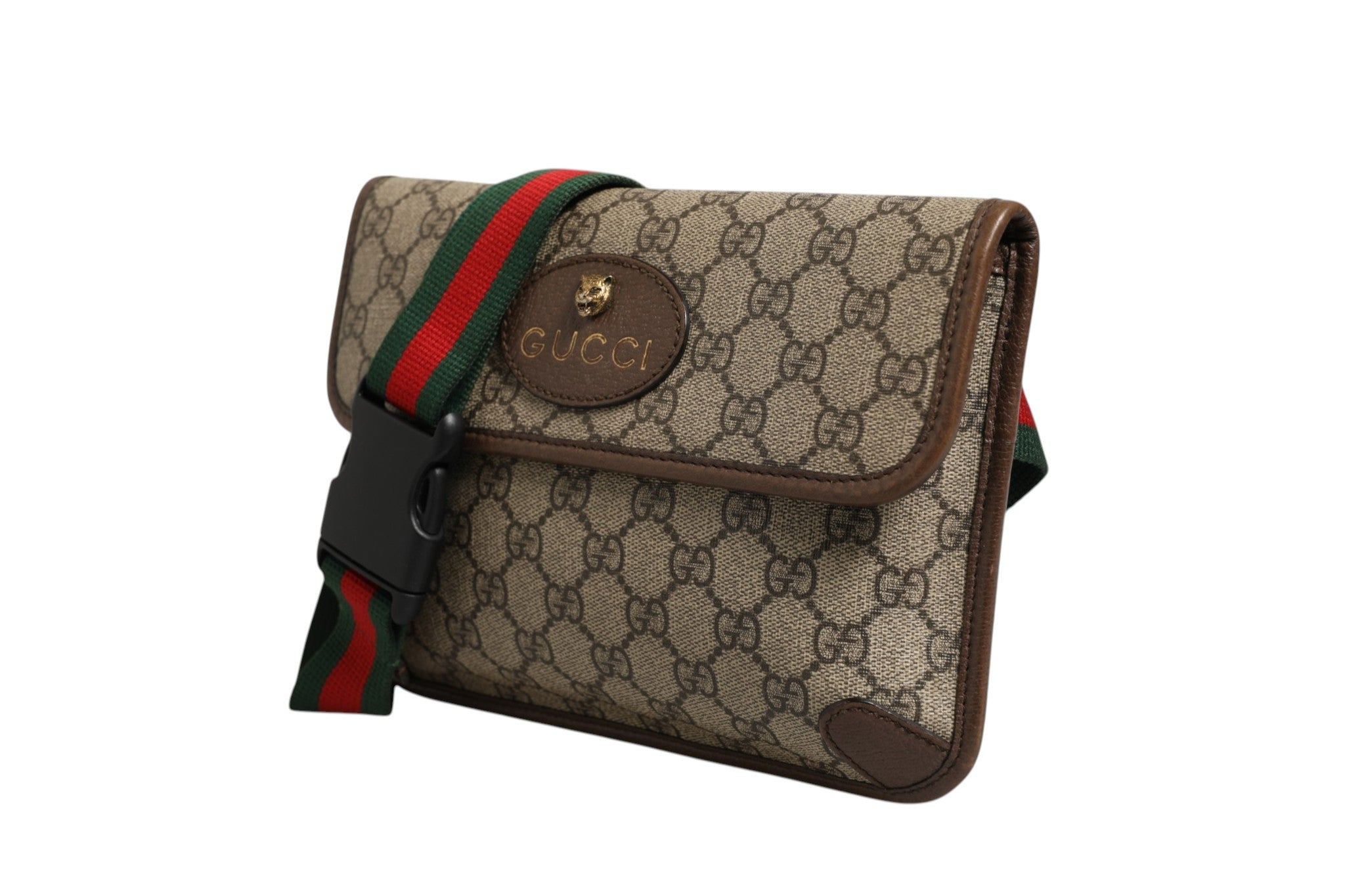 Gucci Supreme Canvas Belt Women's Bag (Pre-Owned)