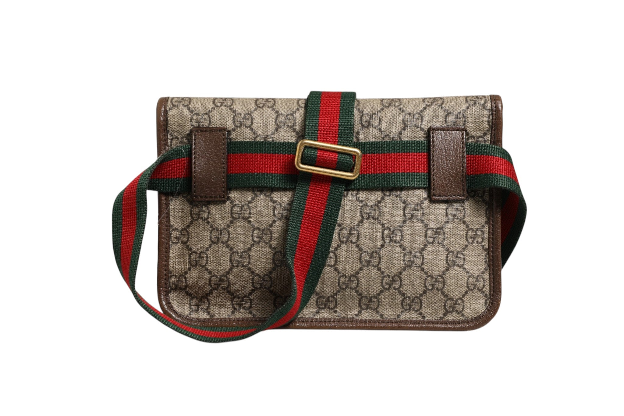 Gucci Supreme Canvas Belt Women's Bag (Pre-Owned)