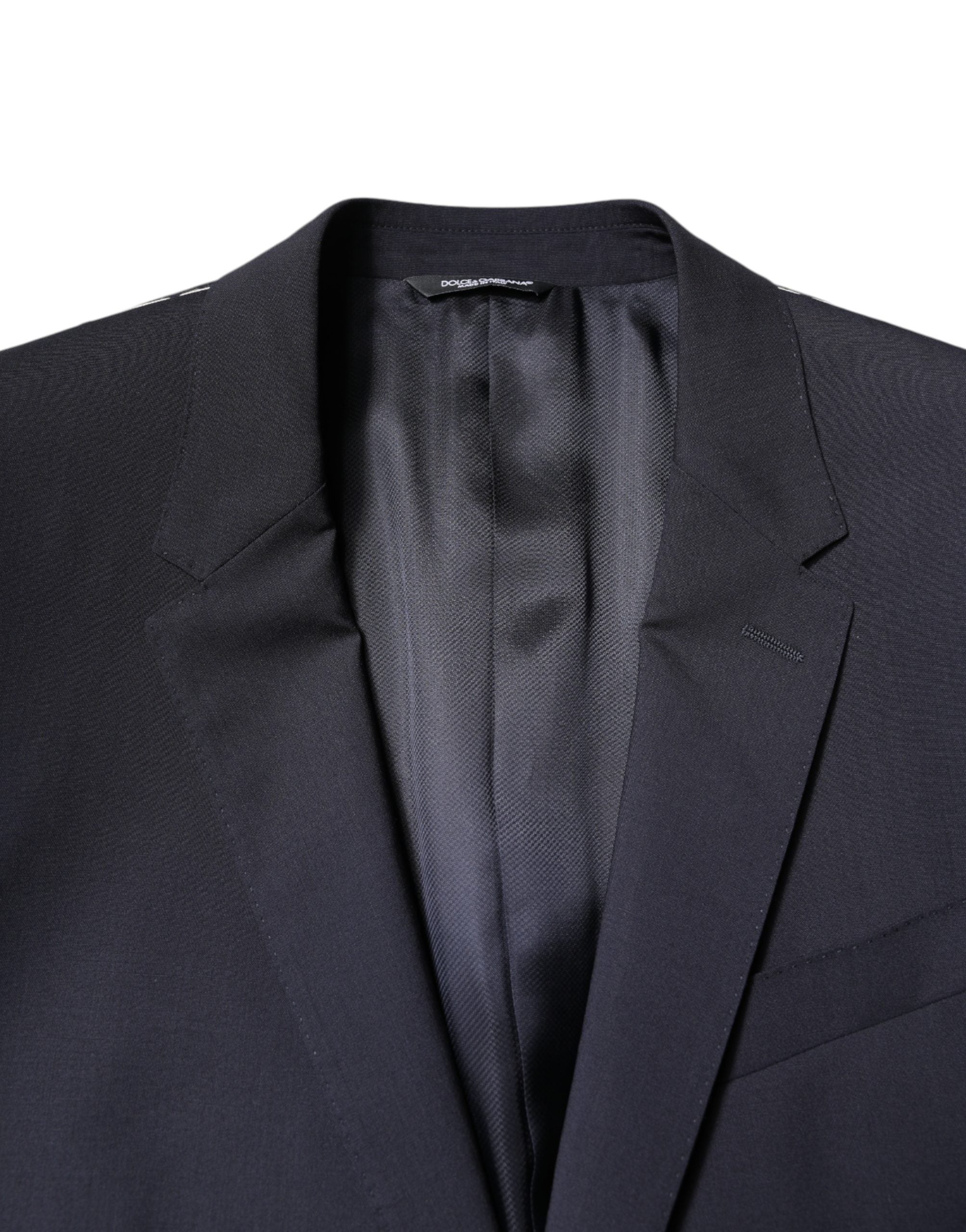 Dolce & Gabbana Men's MARTINI Dark Blue Wool SingleBreasted Men's Blazer
