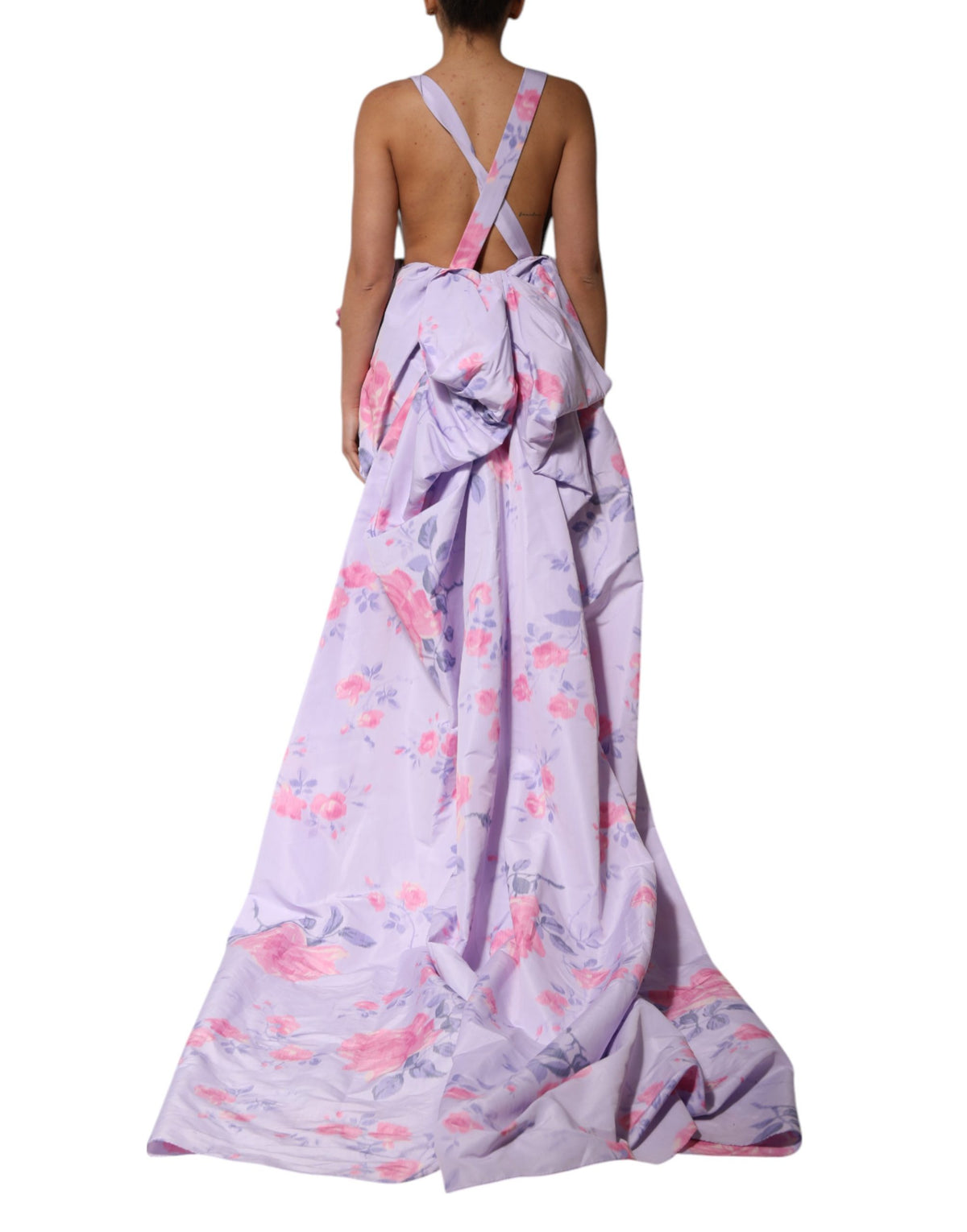 Philosophy di Lorenzo Serafini Multicolor Floral Runway Maxi Women's Dress