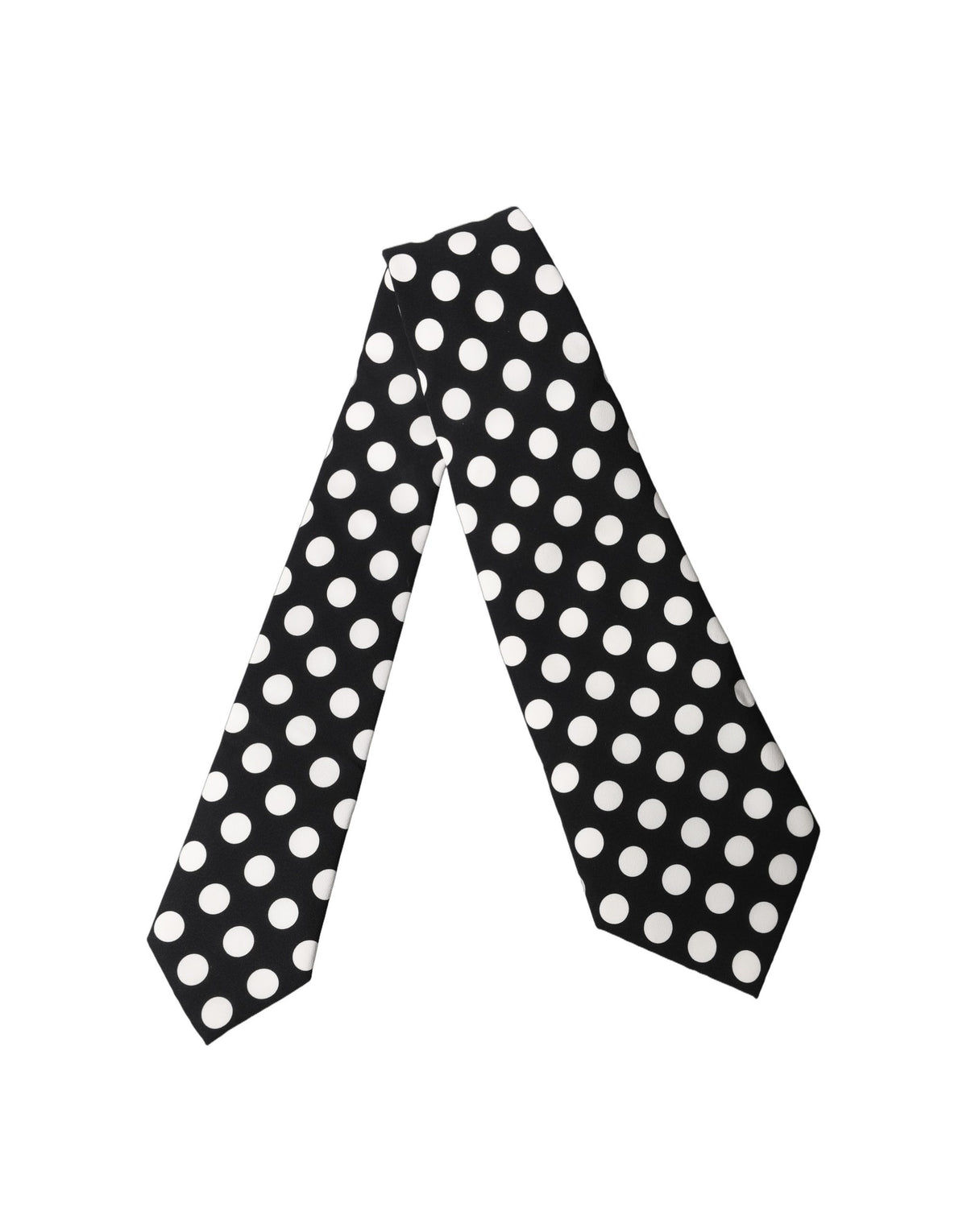 Dolce & Gabbana Dark Gray White Polka Dot Silk Adjustable Women NeckWomen's Women's Tie