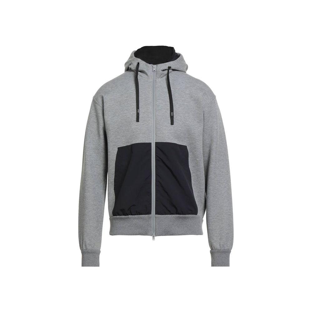 Herno Gray Cotton Men's Sweatshirt