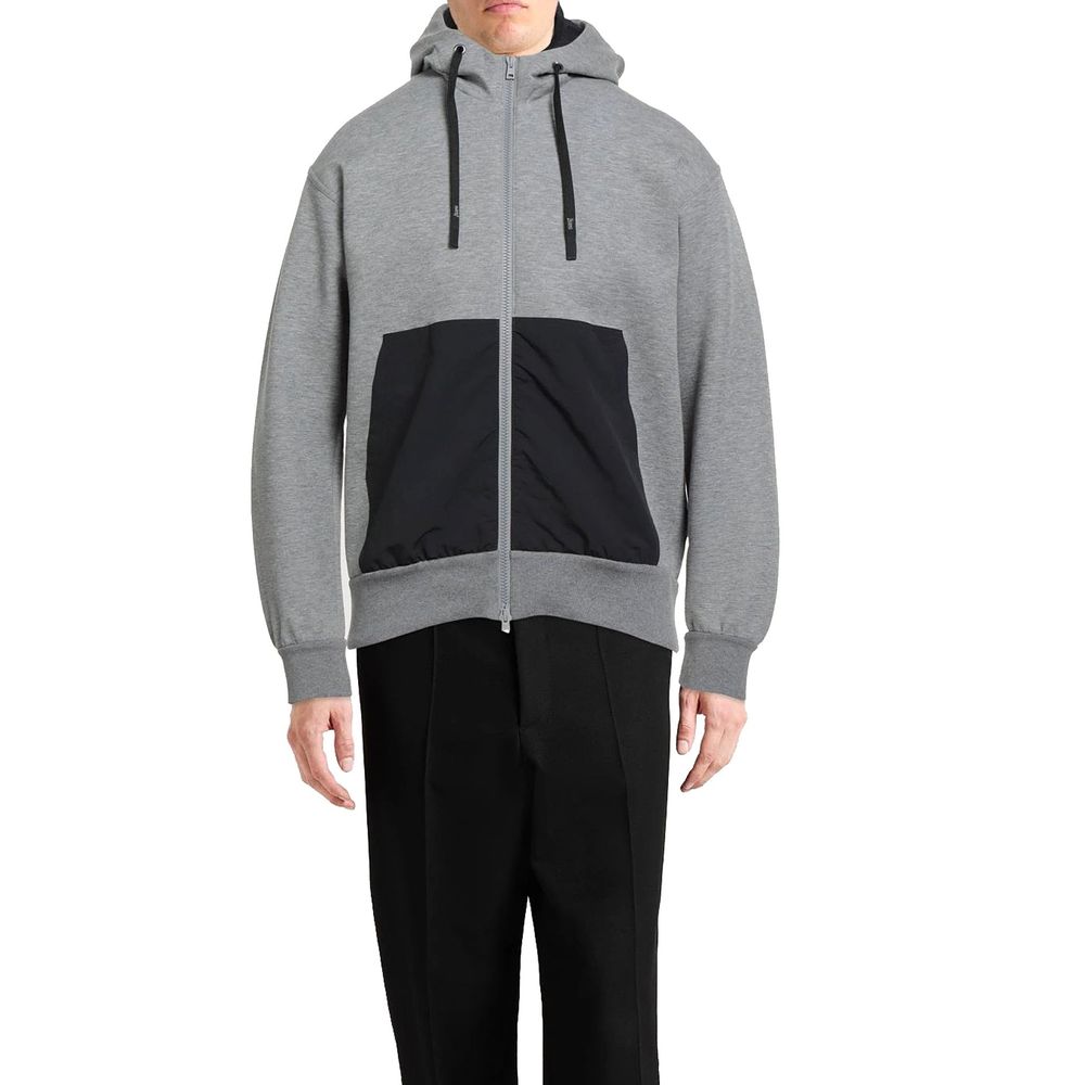 Herno Gray Cotton Men's Sweatshirt