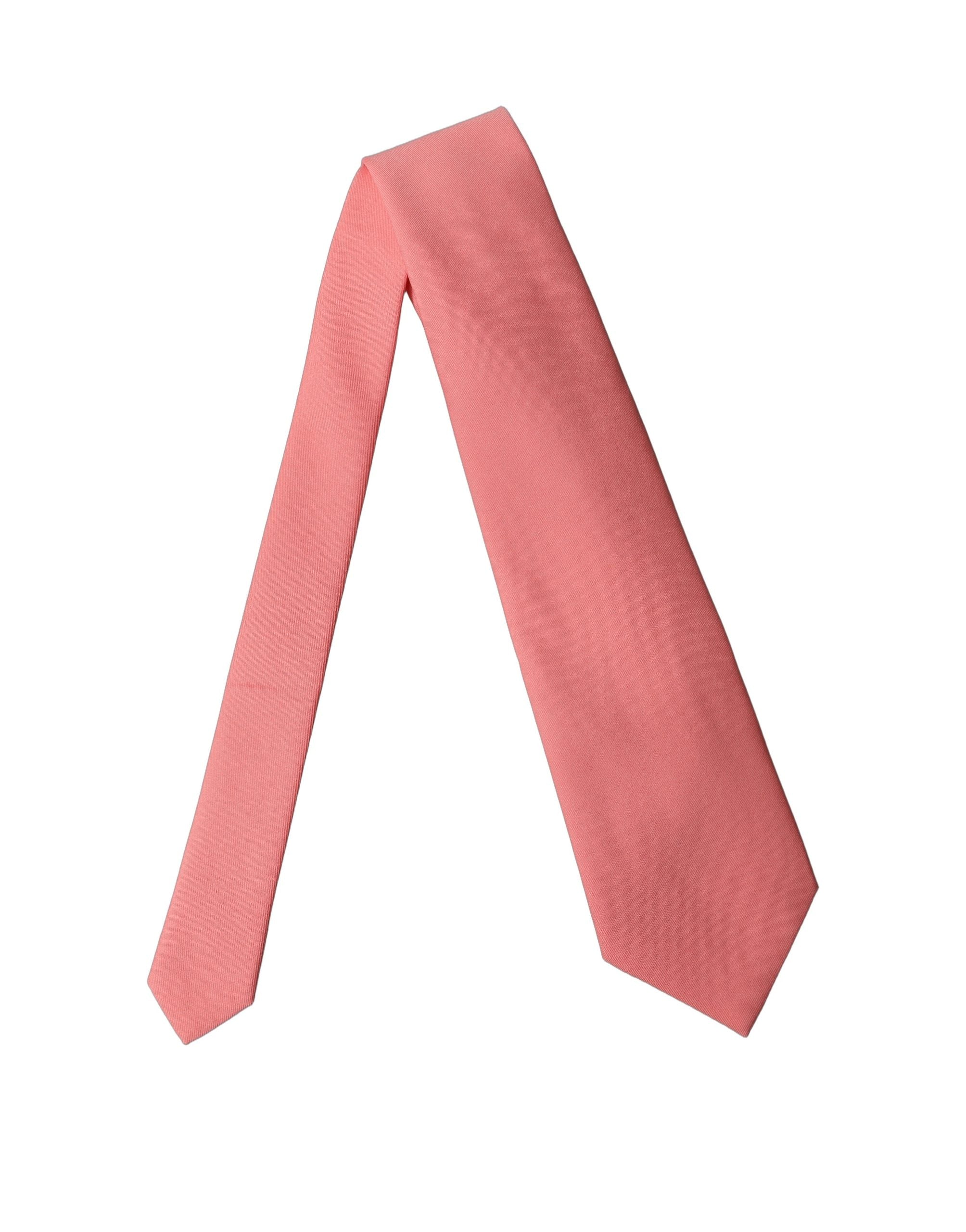 Dolce & Gabbana Coral Pink Polyester Adjustable Women Women'sd NeckWomen's Women's Tie