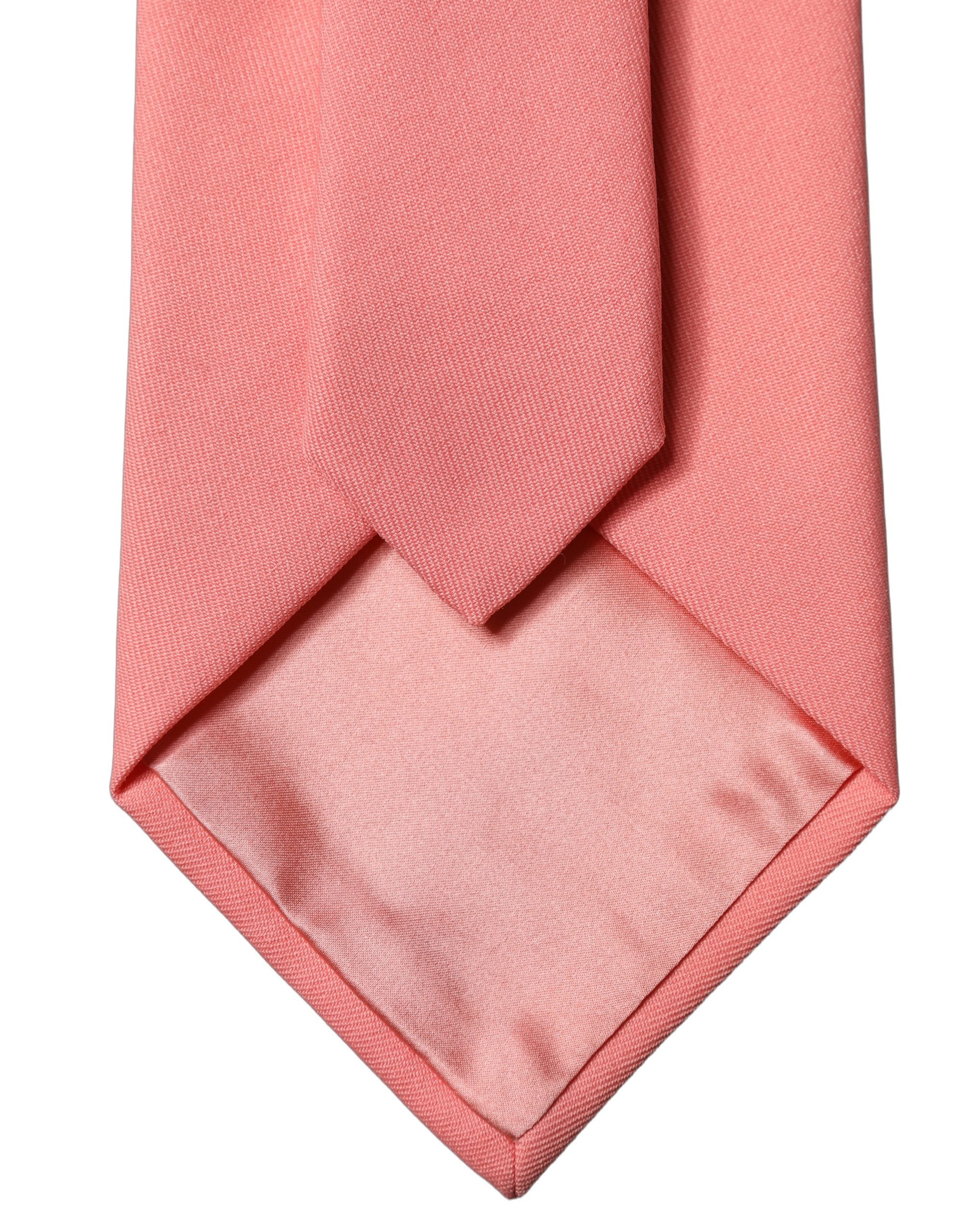 Dolce & Gabbana Coral Pink Polyester Adjustable Women Women'sd NeckWomen's Women's Tie