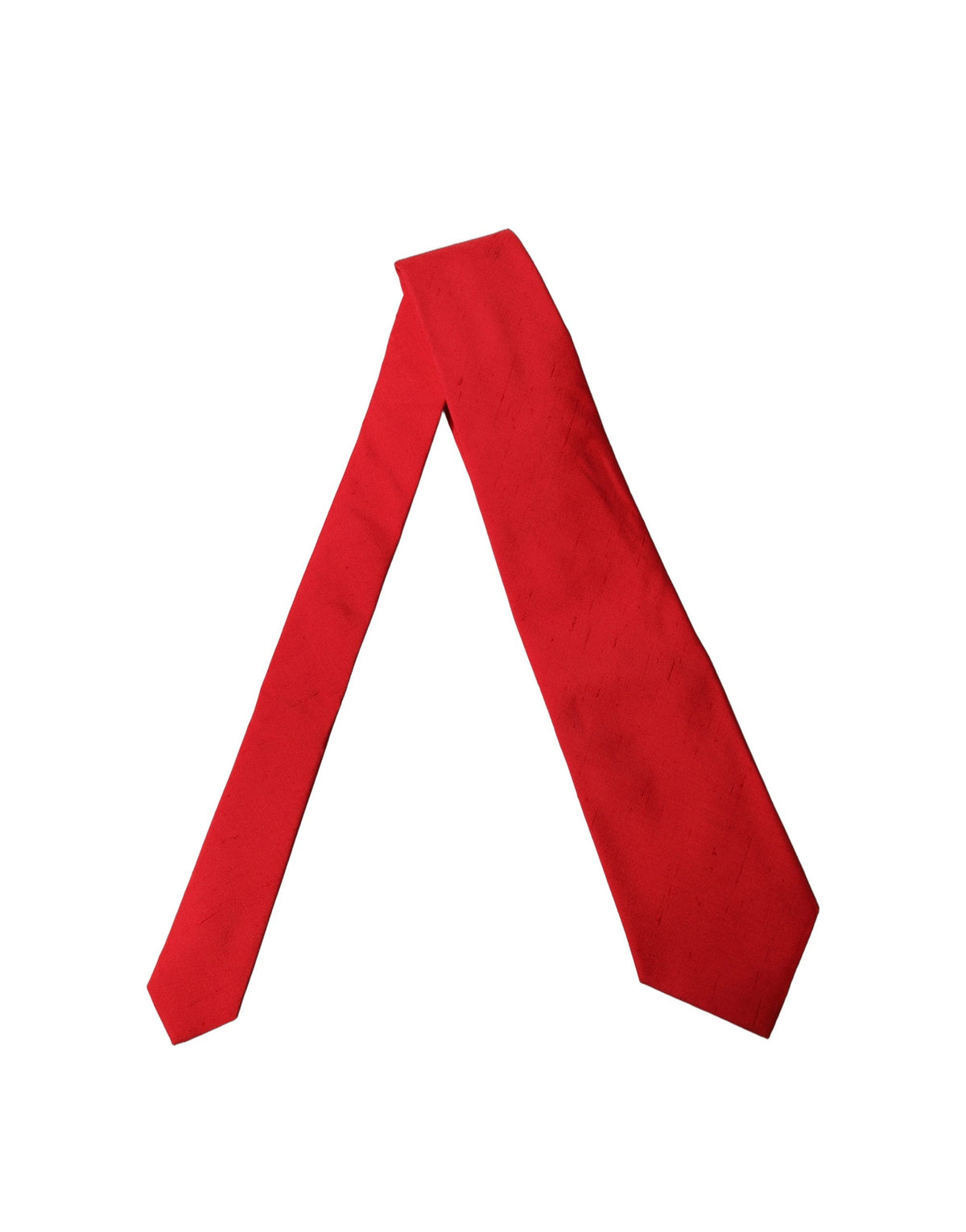 Dolce & Gabbana Red Solid Silk Cotton Adjustable Women NeckWomen's Women's Tie