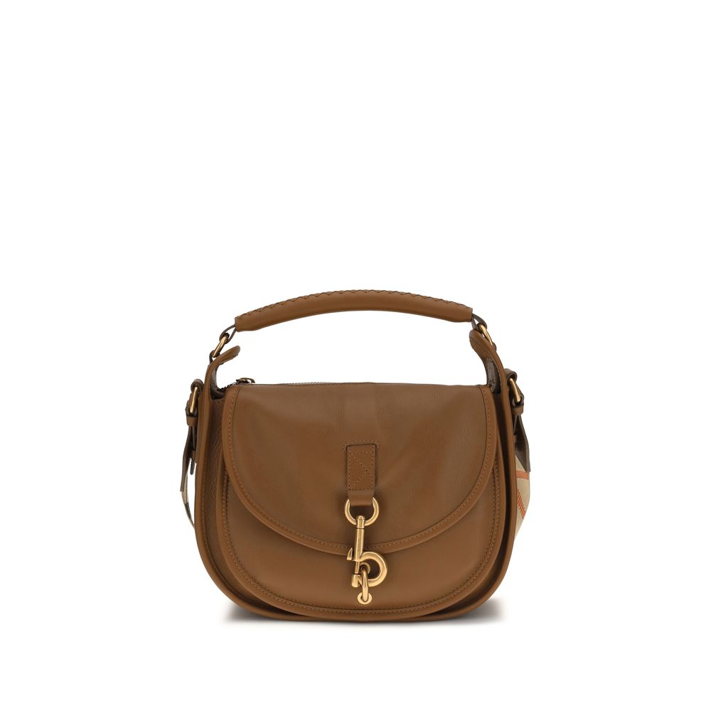Burberry Brown Calf Leather Bos Taurus Shoulder Women's Bag