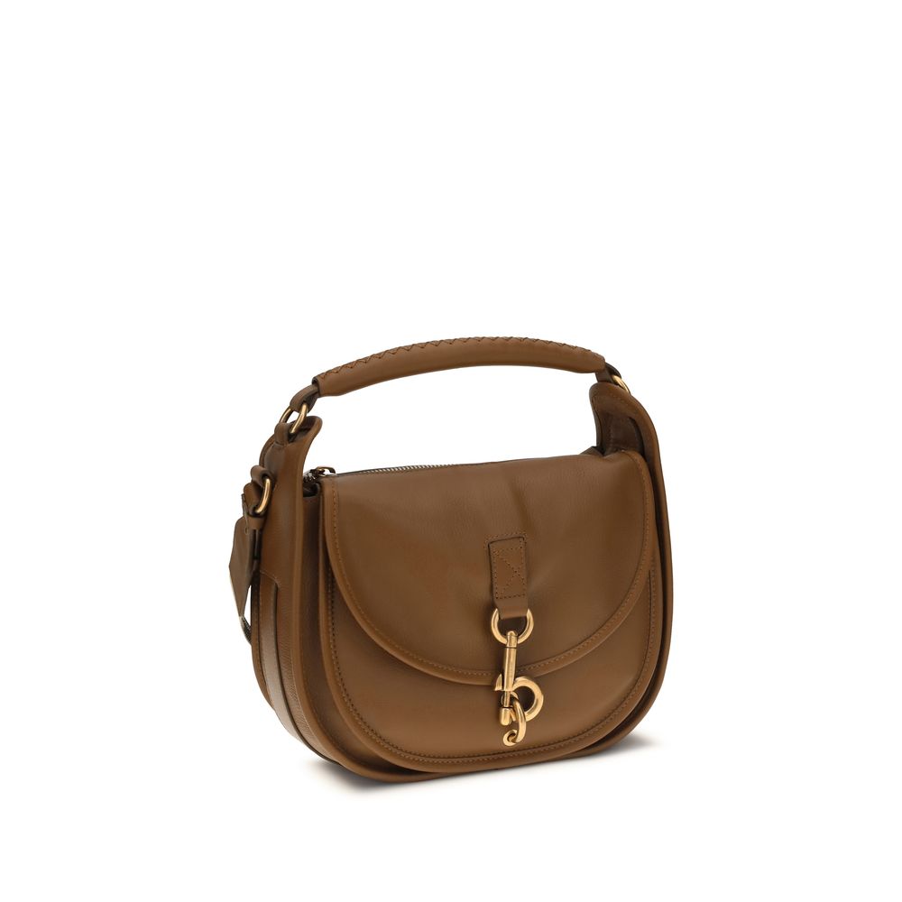 Burberry Brown Calf Leather Bos Taurus Shoulder Women's Bag