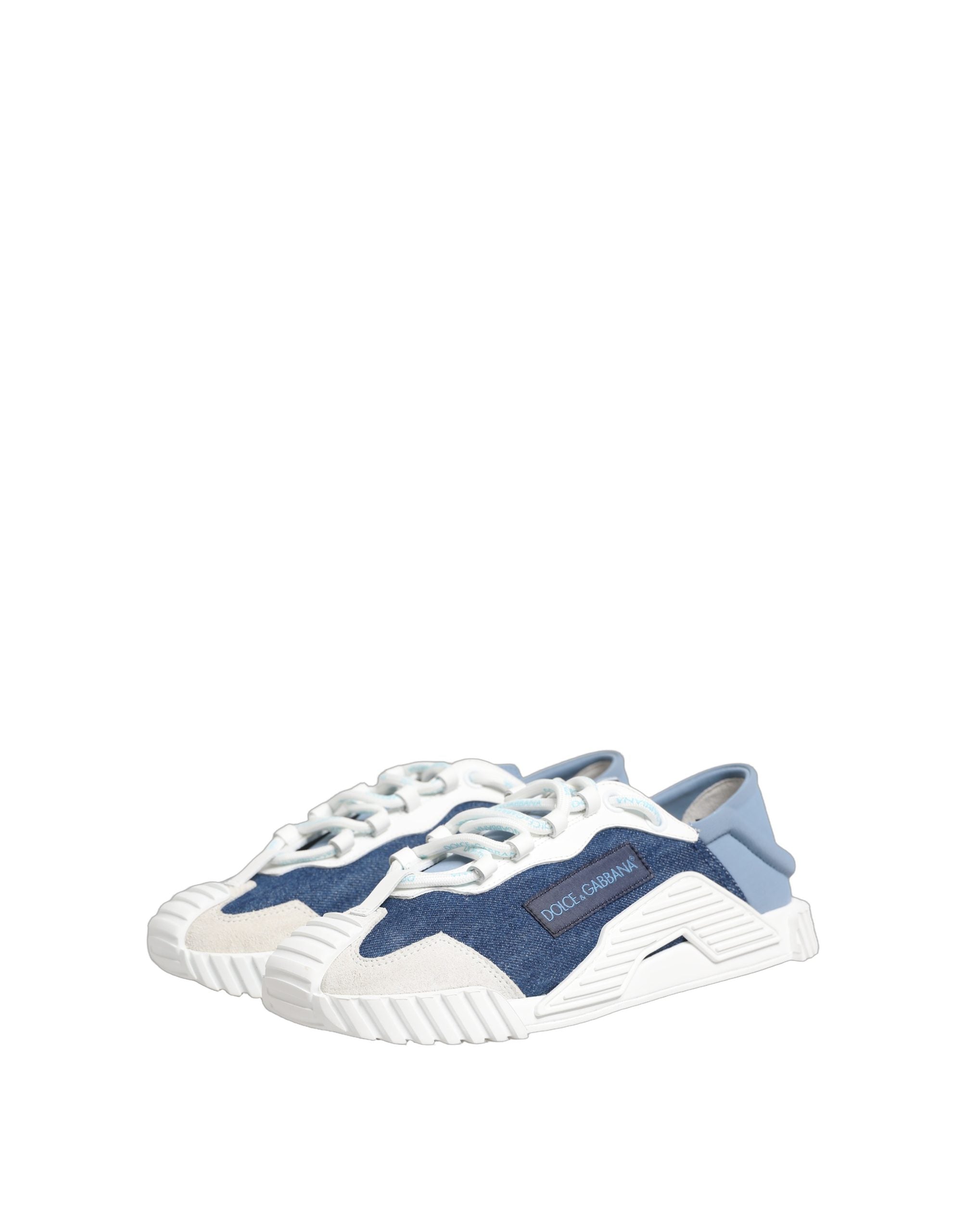 Dolce & Gabbana Blue White Low Top NS1 Sneakers Men's Shoes (Pre-Owned)