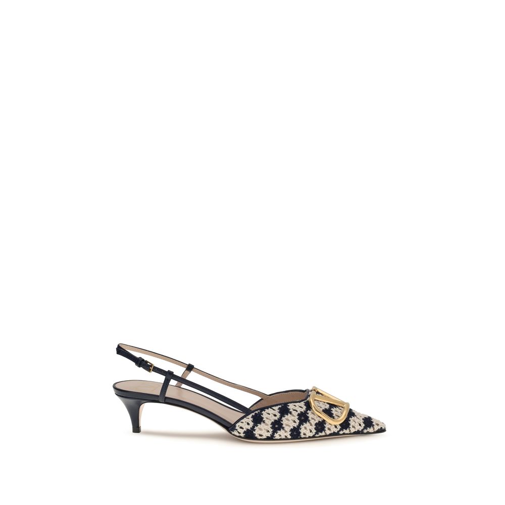 Valentino Garavani Multicolor Goatskin Mid Heel Women's Pumps