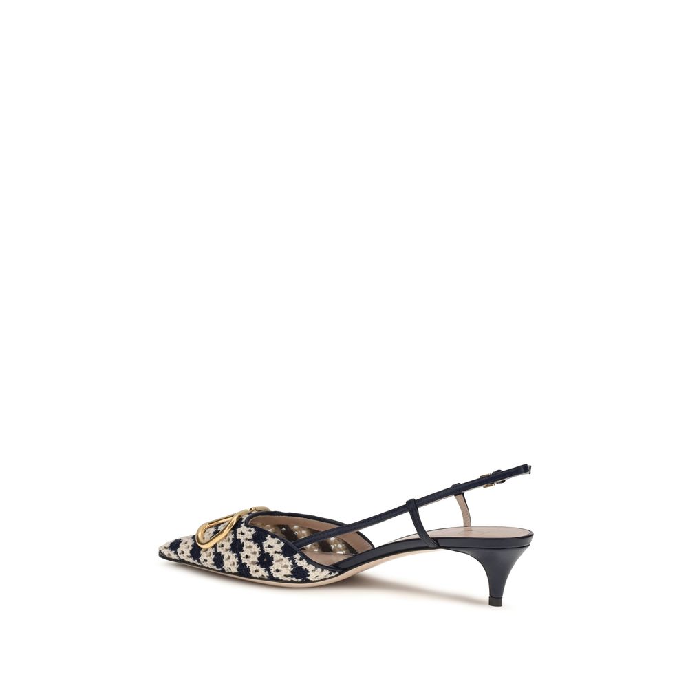 Valentino Garavani Multicolor Goatskin Mid Heel Women's Pumps