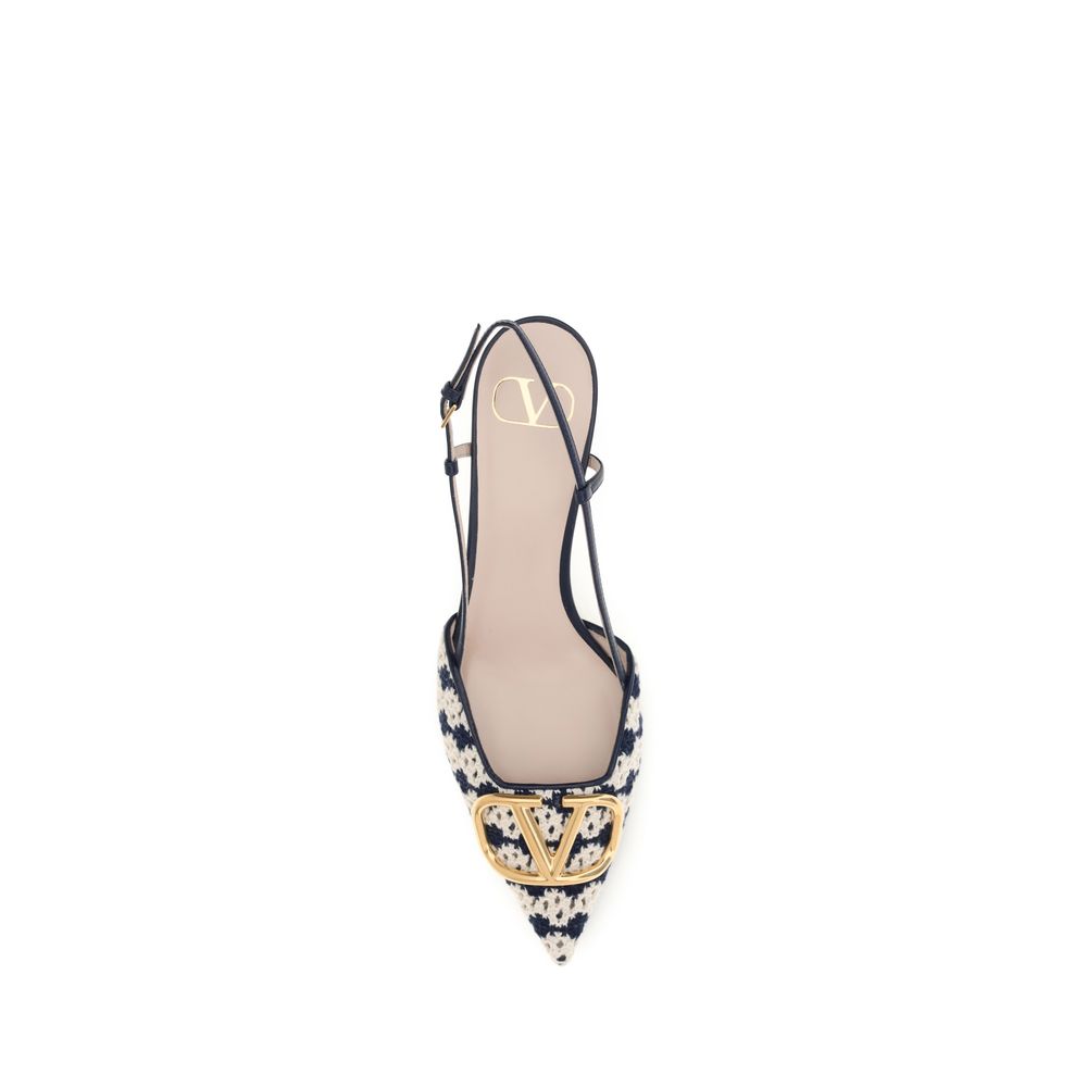 Valentino Garavani Multicolor Goatskin Mid Heel Women's Pumps
