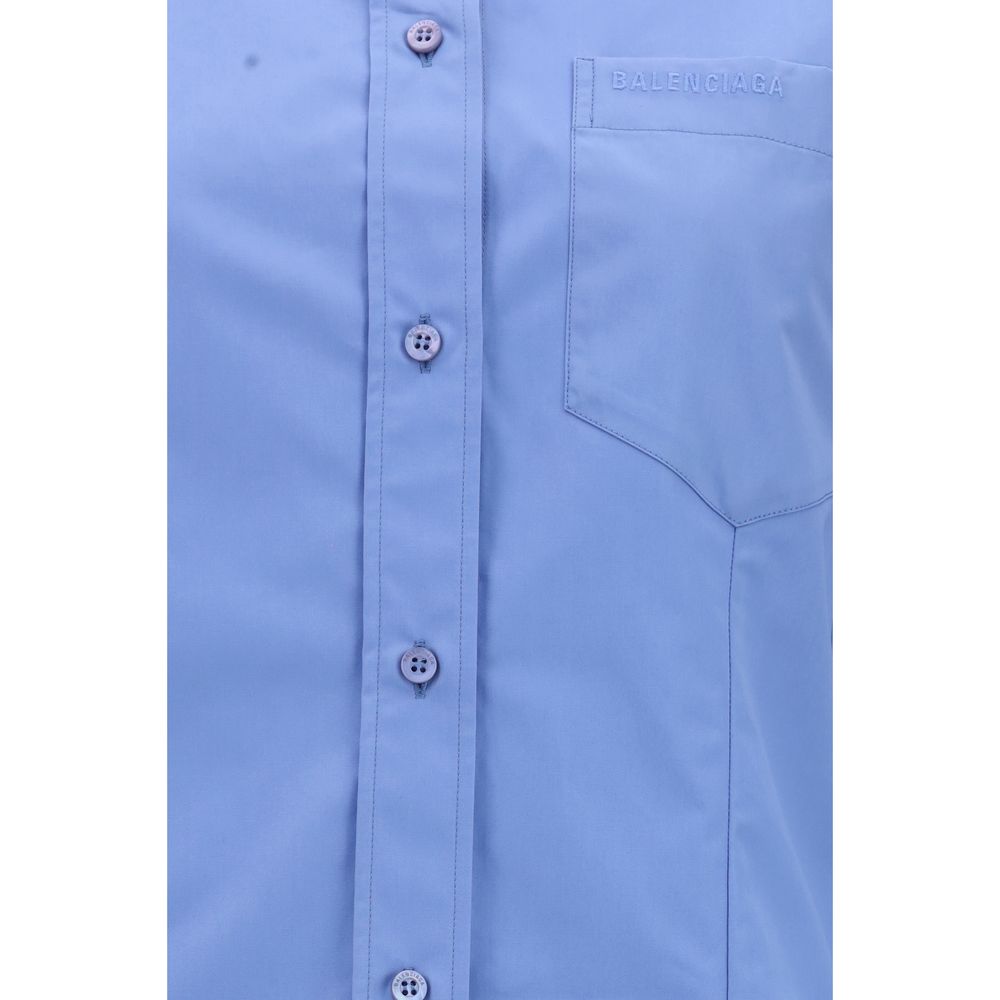 Balenciaga Blue Cotton Women's Shirt