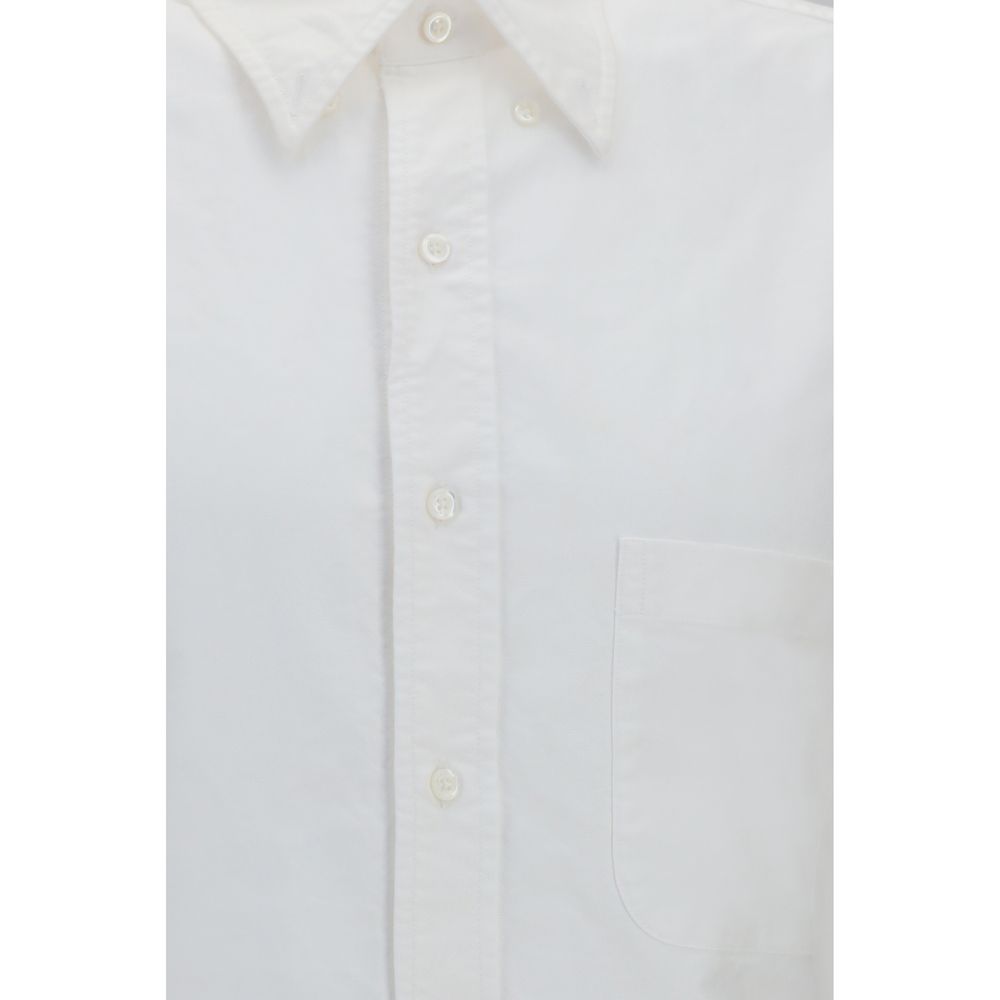Thom Browne White Cotton Shortsleeve Men's Shirt