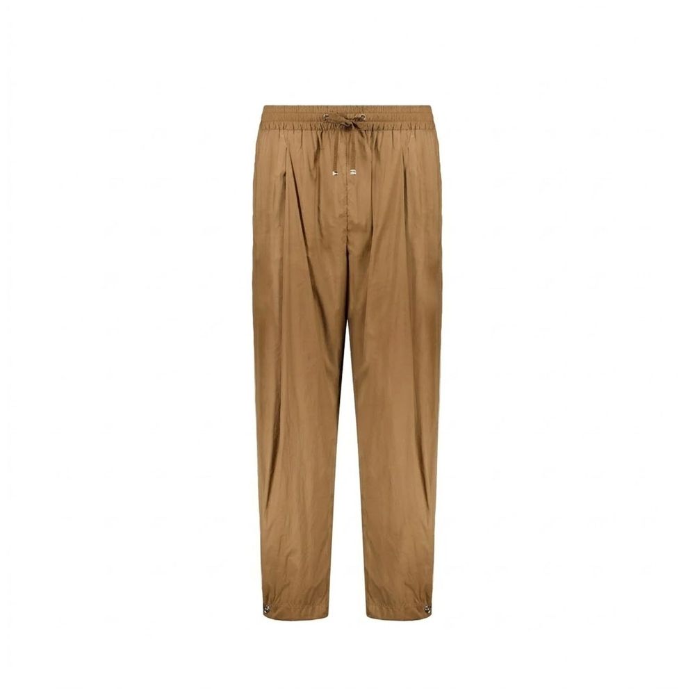 Herno Brown Elastane Casual Women's Pants