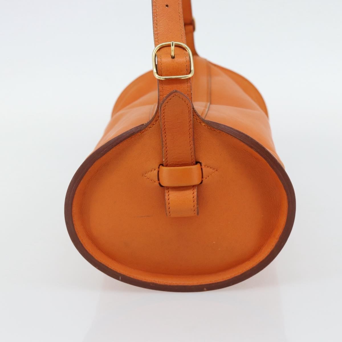 Hermes Sac Doremi Leather Orange Leather Shoulder Bag Bag (Pre-Owned)
